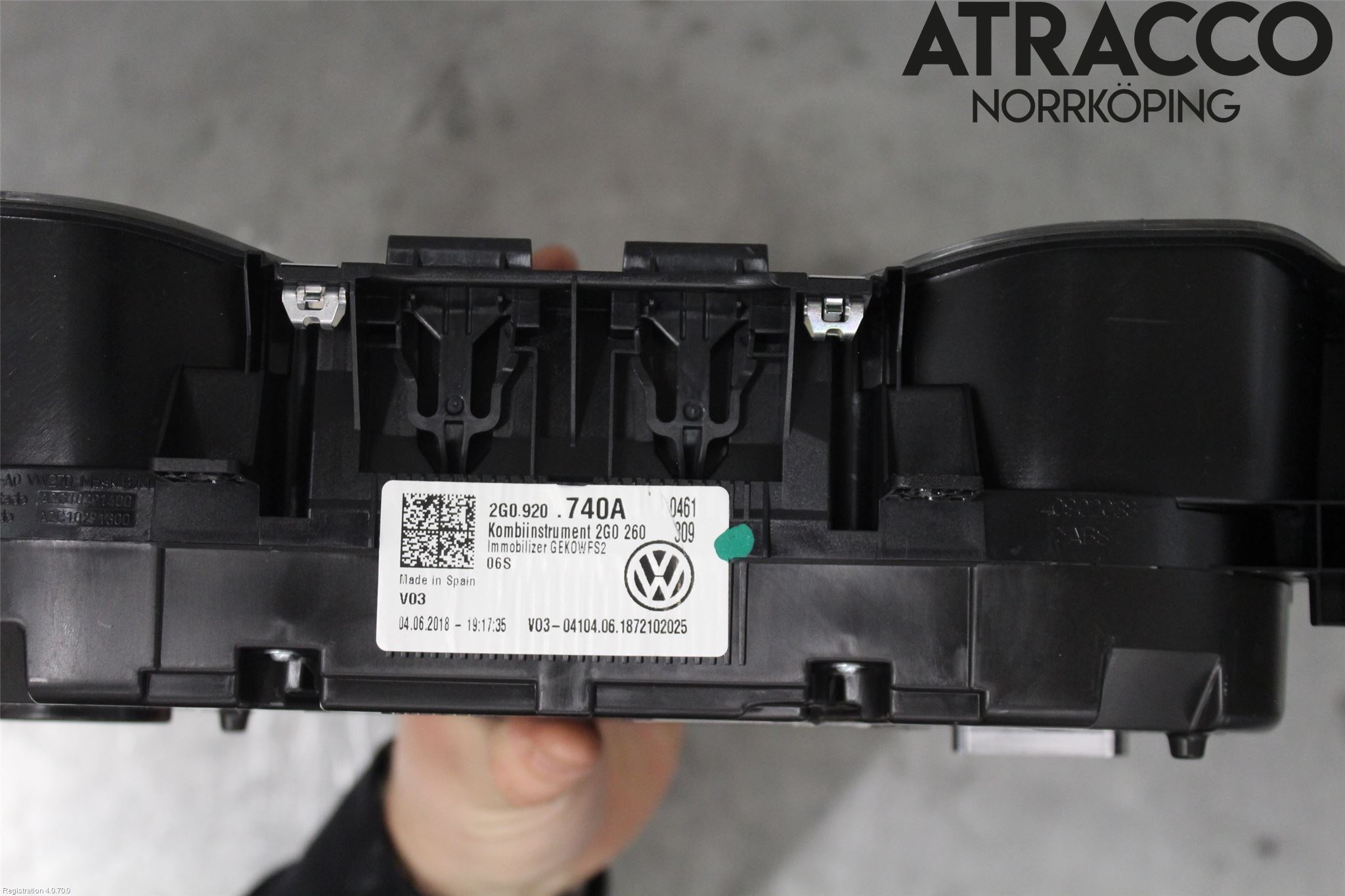 Volkswagen VW POLO VI 18->> Instr Kombinert