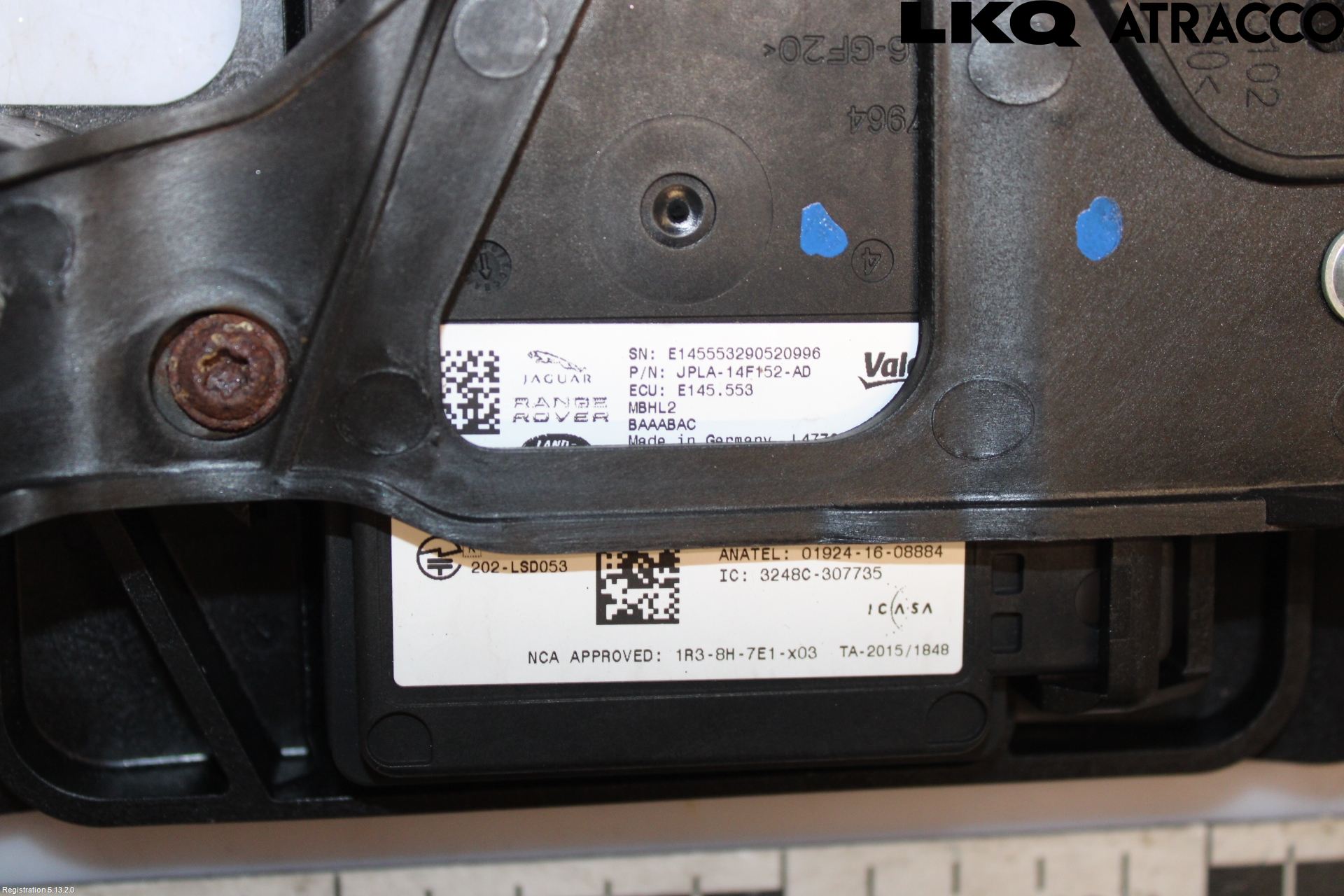 Jaguar I-PACE 18- Sensor Kollisjonsbeskyttelse
