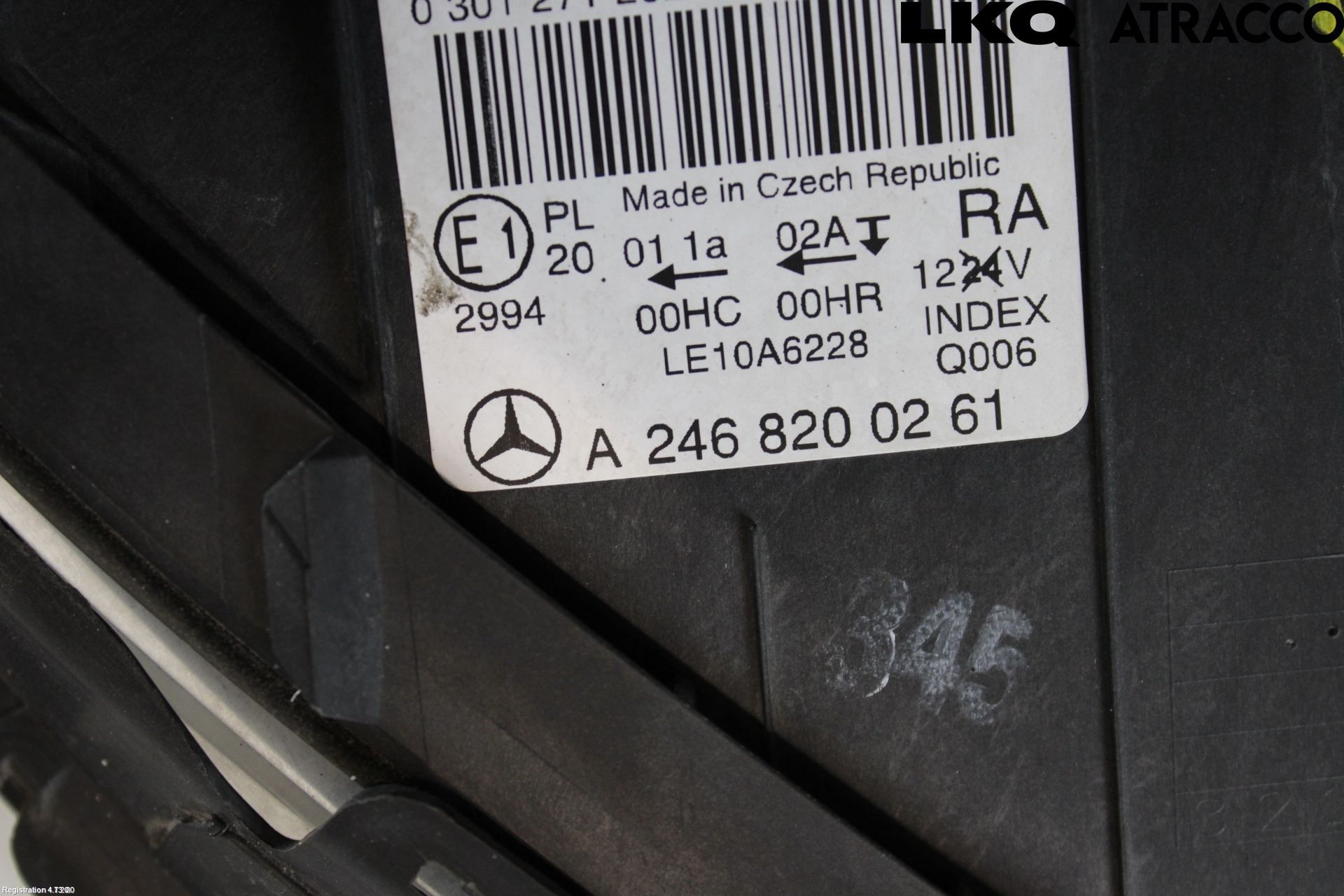 Mercedes-Benz MB B-KLASS (W246/W242) 12-19 Frontlykt Høyre