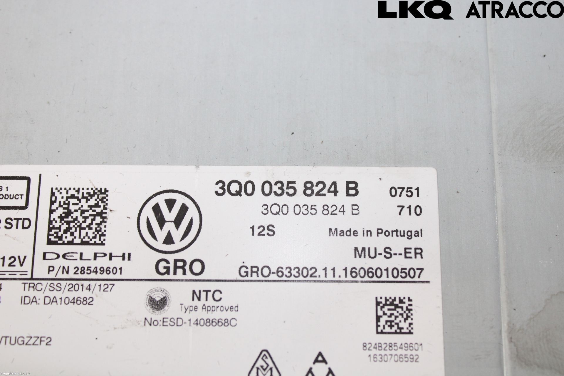 Volkswagen VW PASSAT 15-19 Stereo Radio Med Cd