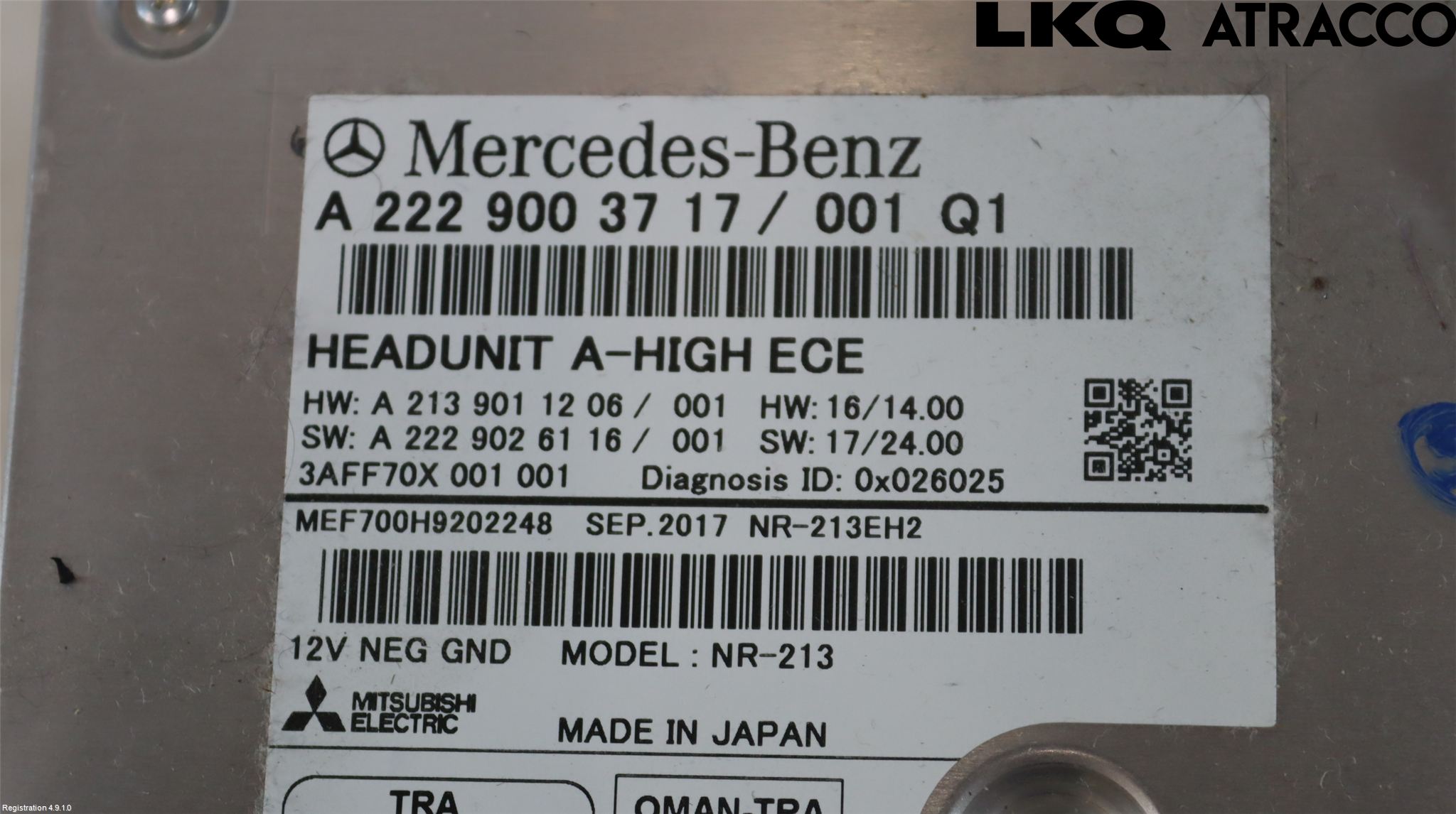 Mercedes-Benz MB S-KLASS (W222) 13-20 Stereo Radio Med Cd