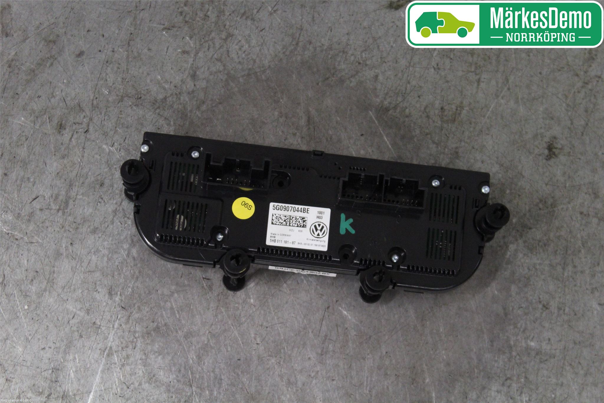 Volkswagen VW GOLF / E-GOLF VII 13-20 Varmeapparat Panel(Regulering)
