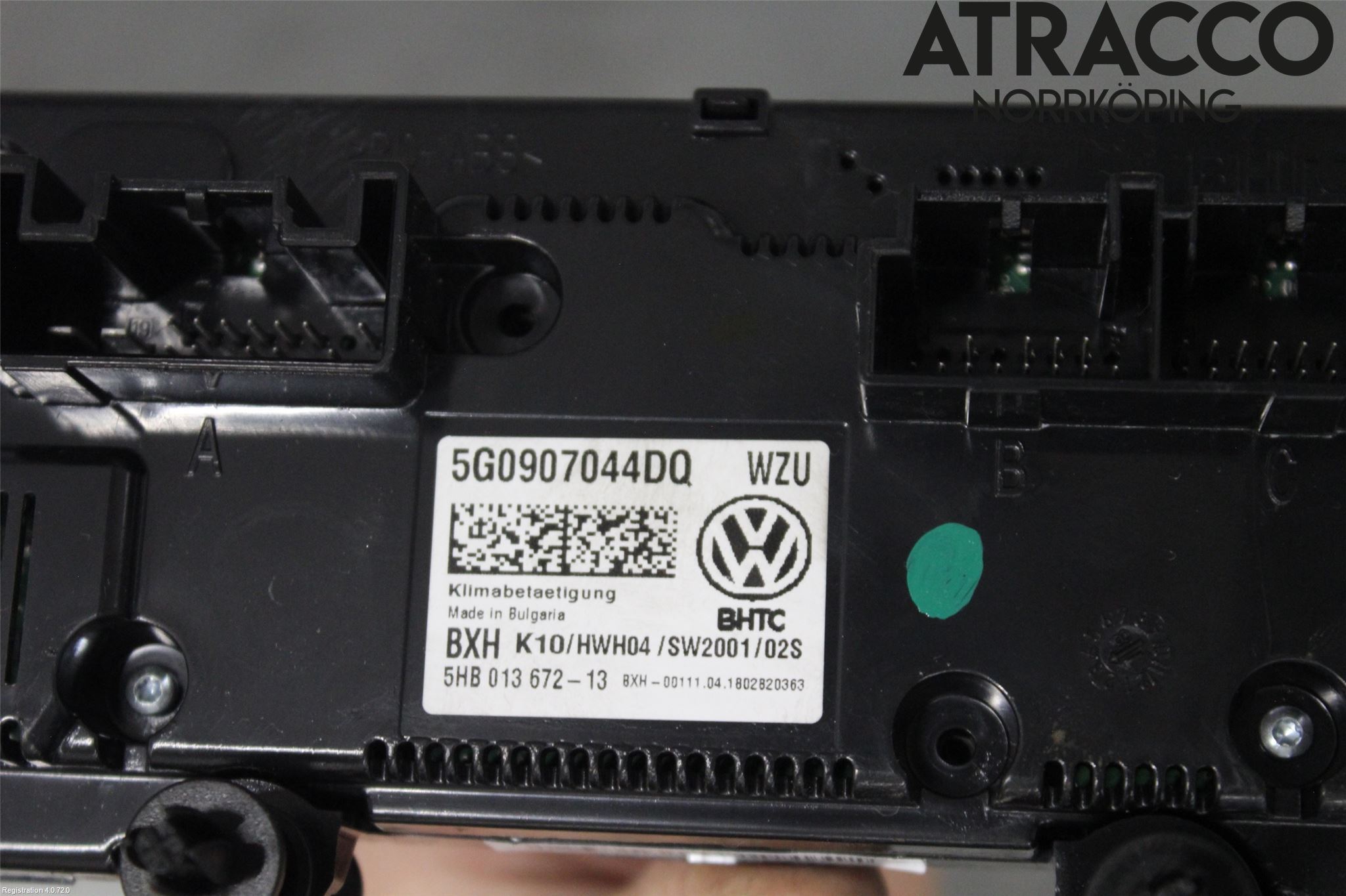 Volkswagen VW ARTEON 17- Varmeapparat Panel(Regulering)