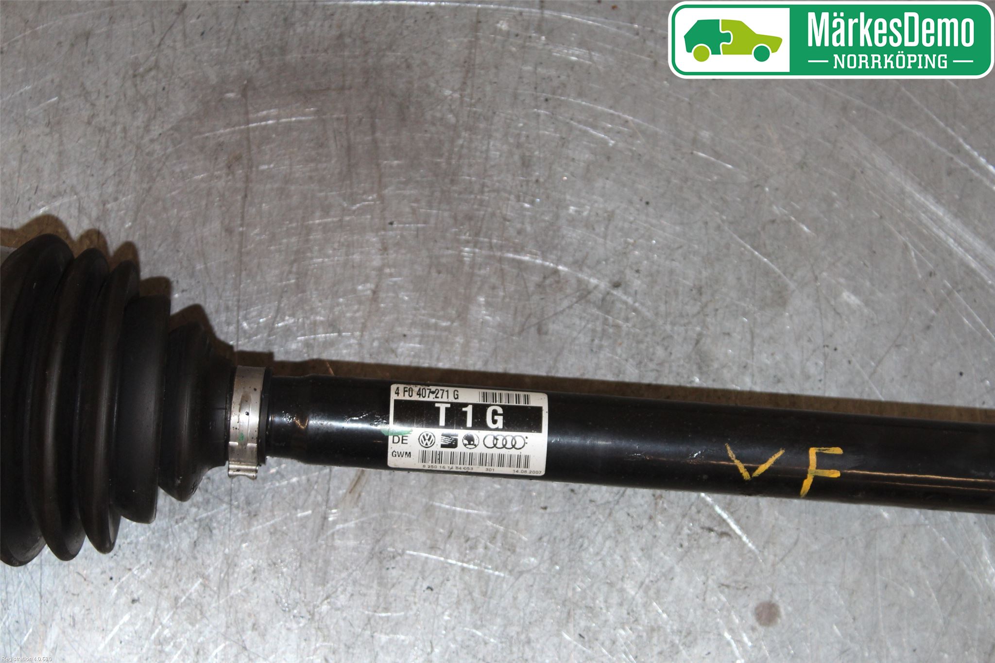 Audi A6/S6     05-11 Drivaksel Foran Kompl Venstre