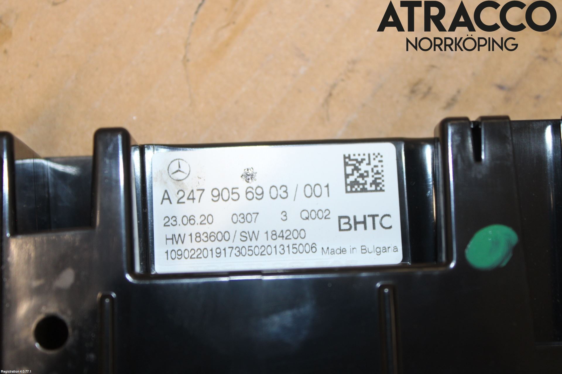 Mercedes-Benz MB A-KLASS (W177) 18- Varmeapparat Panel(Regulering)