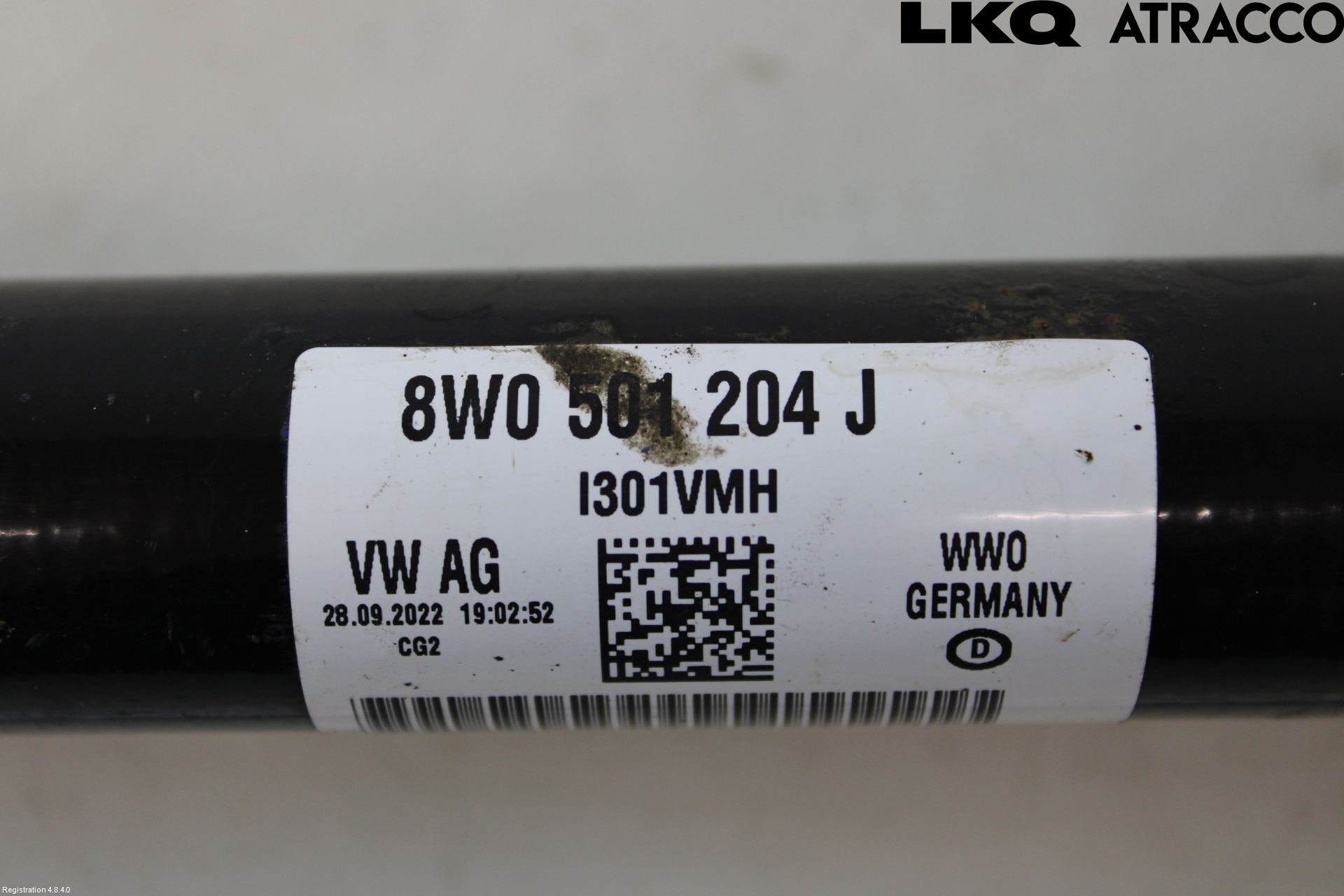 Audi A4/S4 B9 20- Drivaksel Bak Kompl Høyre