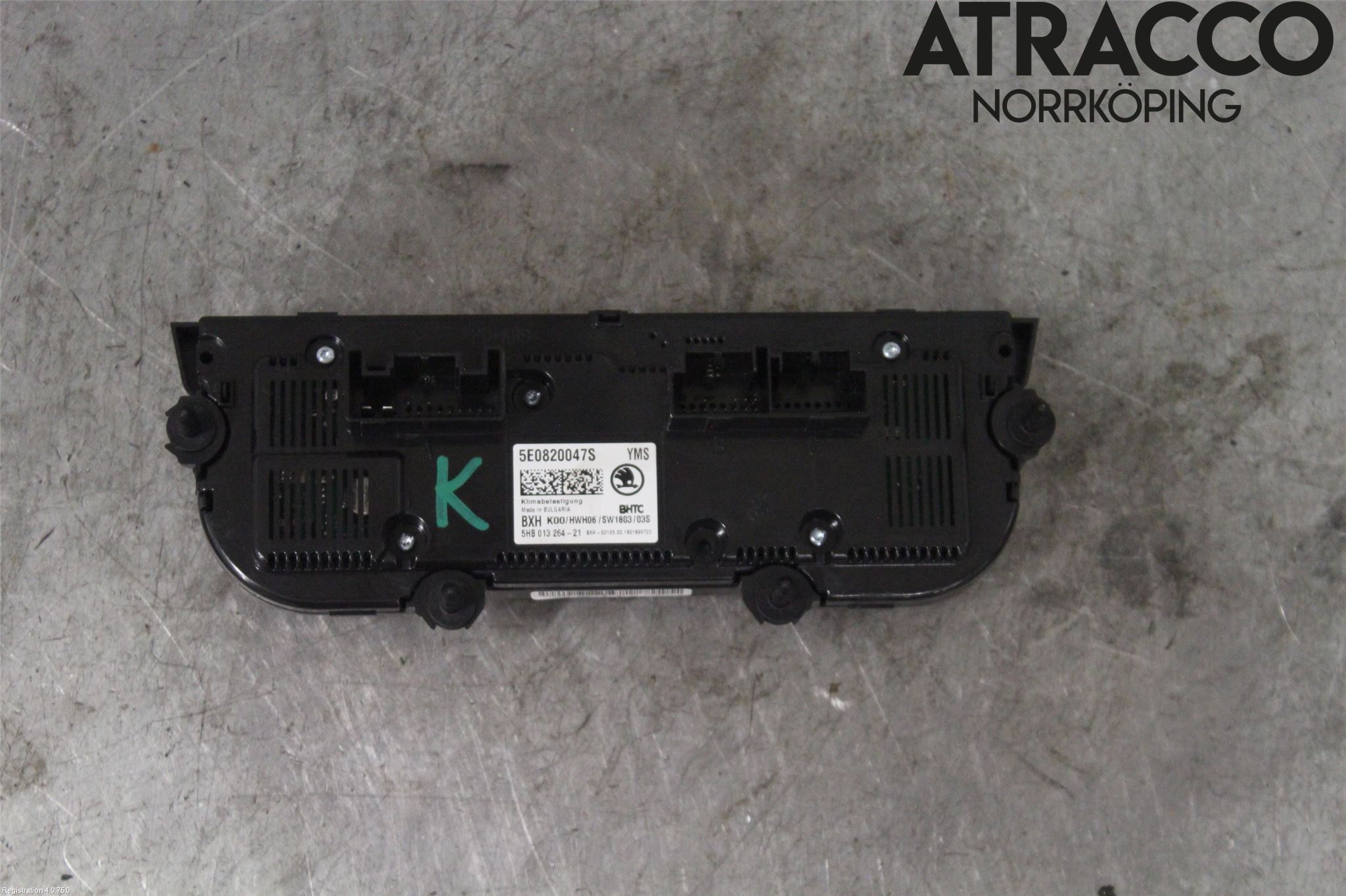 Skoda OCTAVIA (5E) 13-20 Varmeapparat Panel(Regulering)