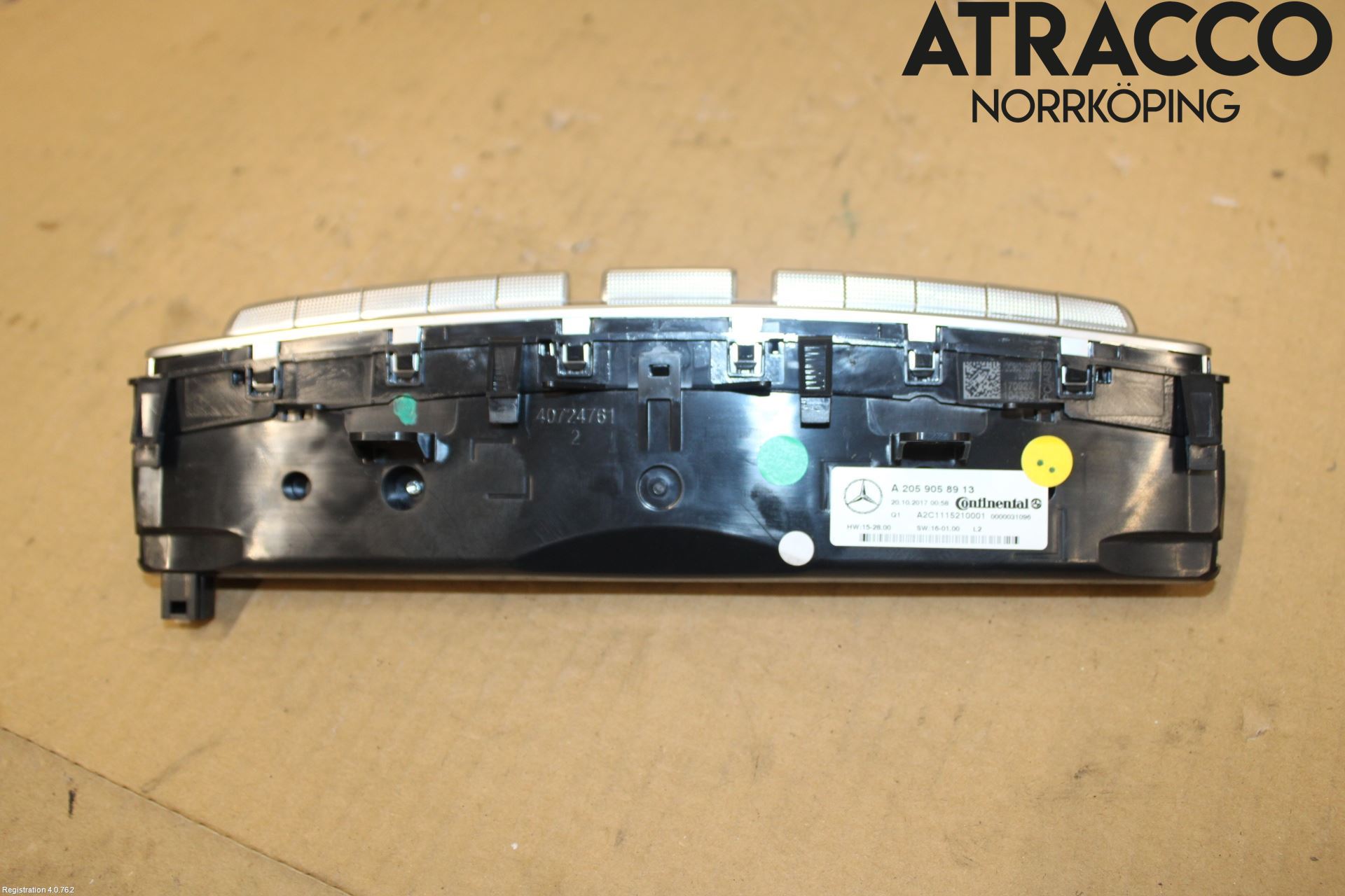 Mercedes-Benz MB C-KLASS (W205) 14-21 Varmeapparat Panel(Regulering)