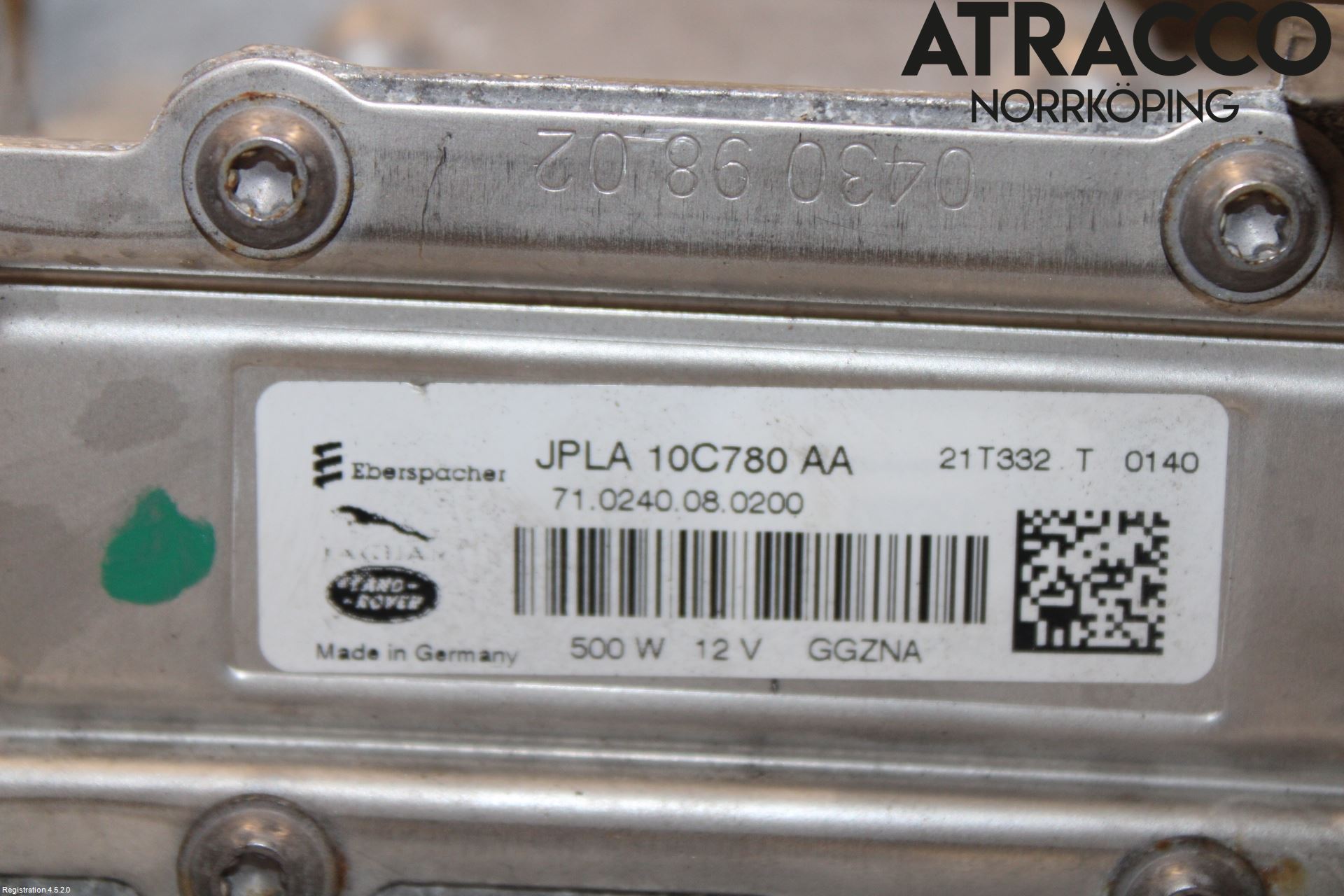 Landrover DEFENDER (L663) 20- Varmeapparat Register Uten Ac
