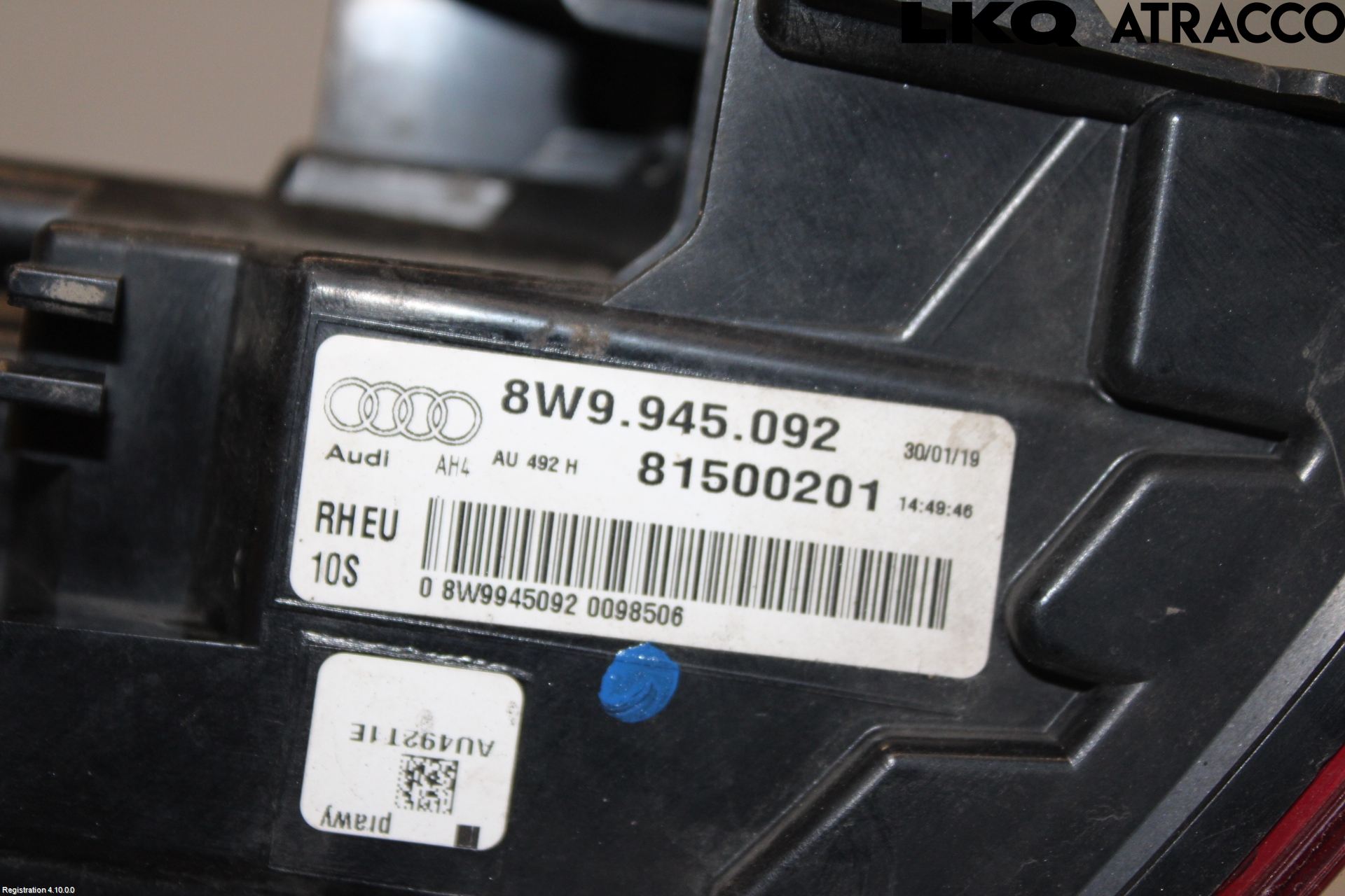 Audi A4/S4 B9 16-19 Baklykt Høyre