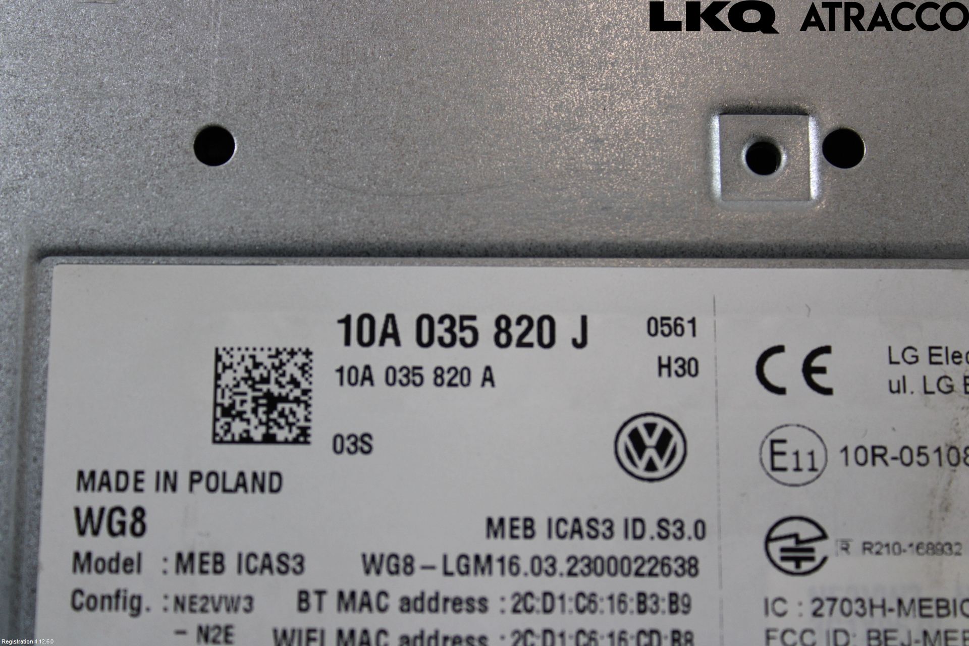 Volkswagen VW ID.3 21- Stereo Radio Med Cd