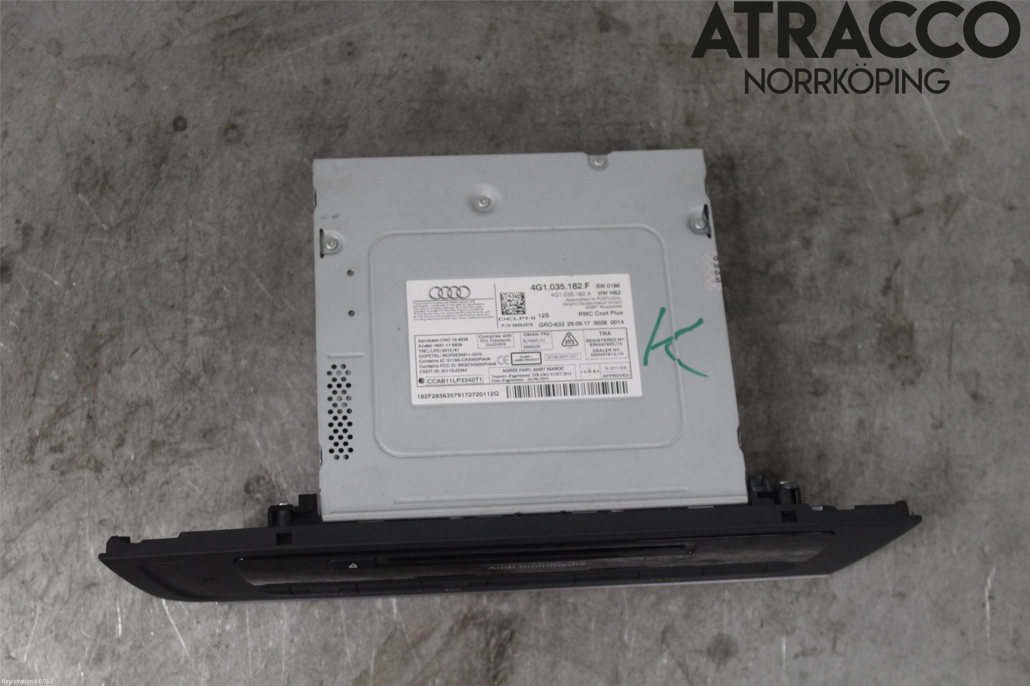 Audi A6/S6 4G 11-18 Stereo Radio Med Cd