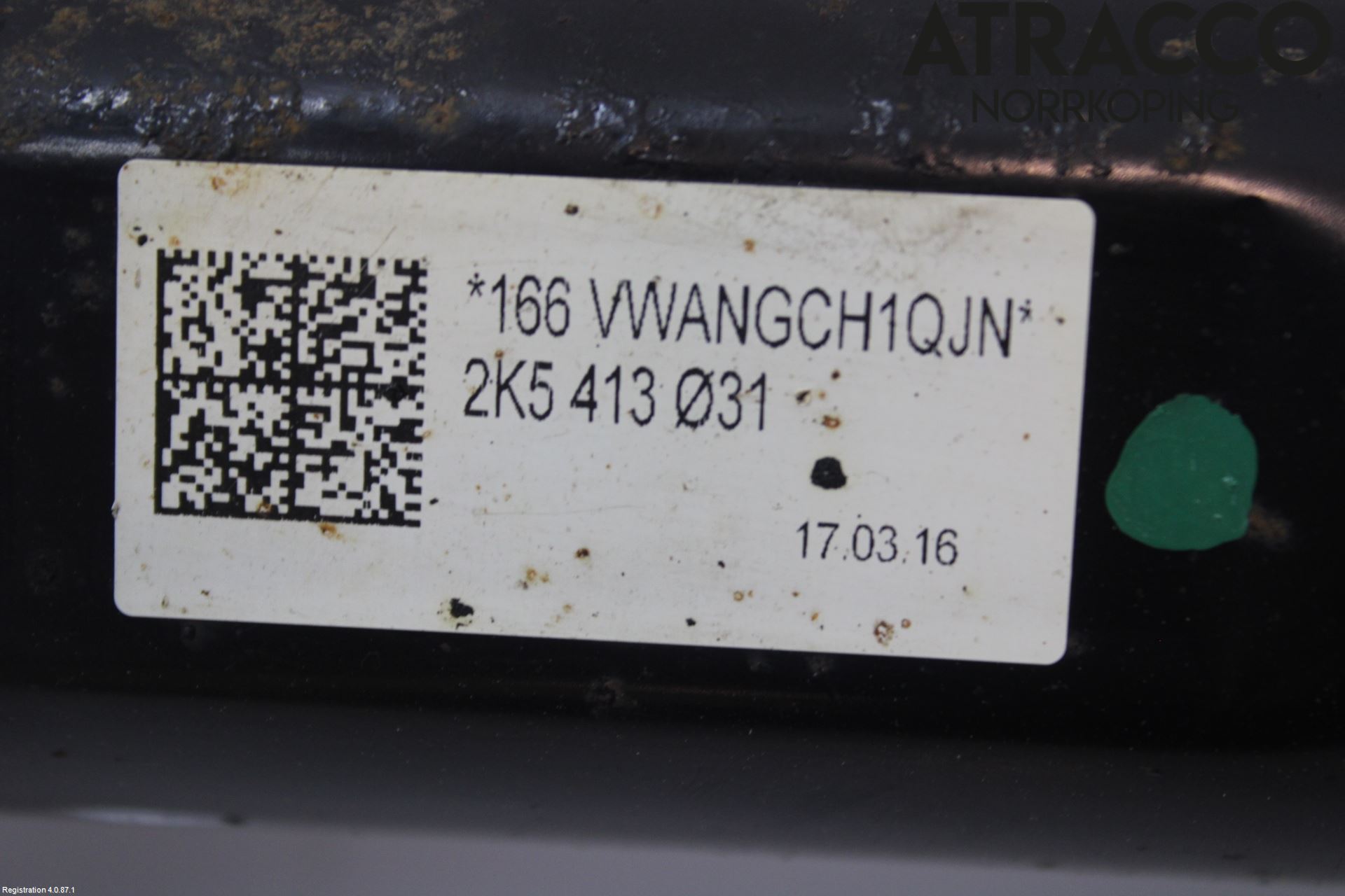 Volkswagen VW CADDY 16-20 Fjærbein Foran Venstre
