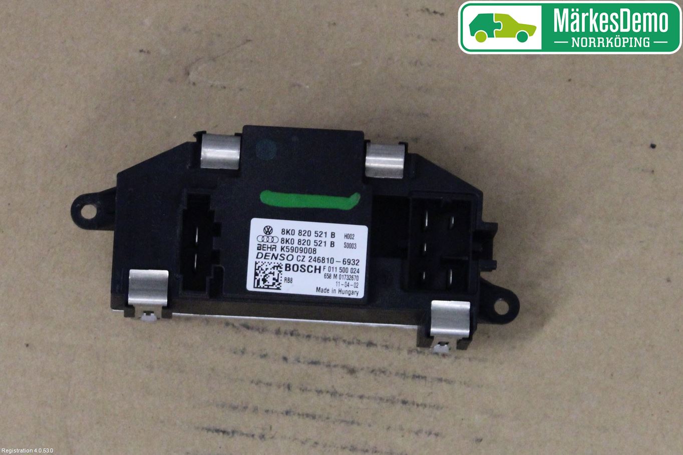 Audi A4/S4 08-11 Varmeapparat Viftemotstand