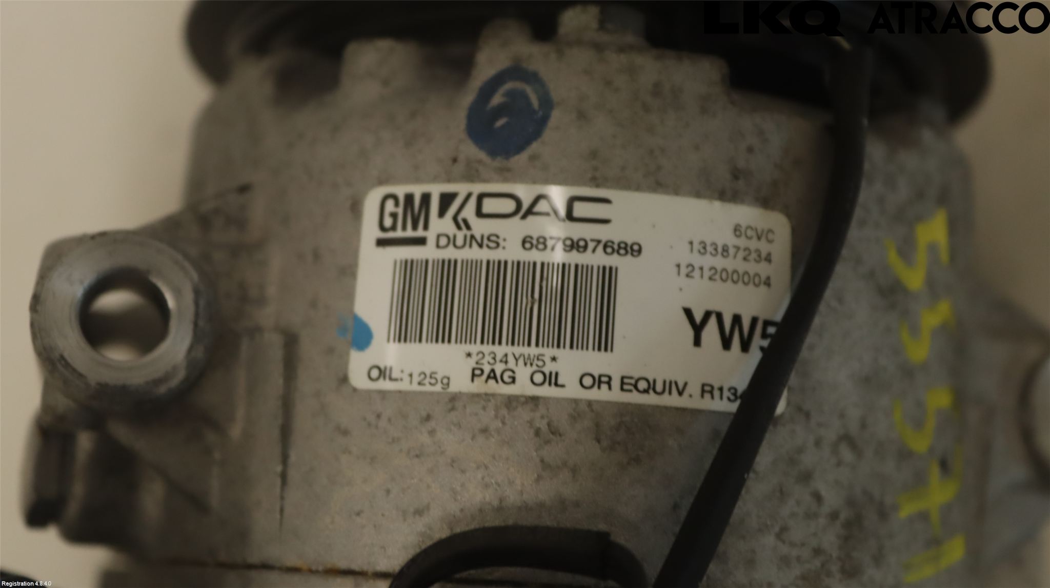 GM CHEVROLET CRUZE Varme Ac Kompressor