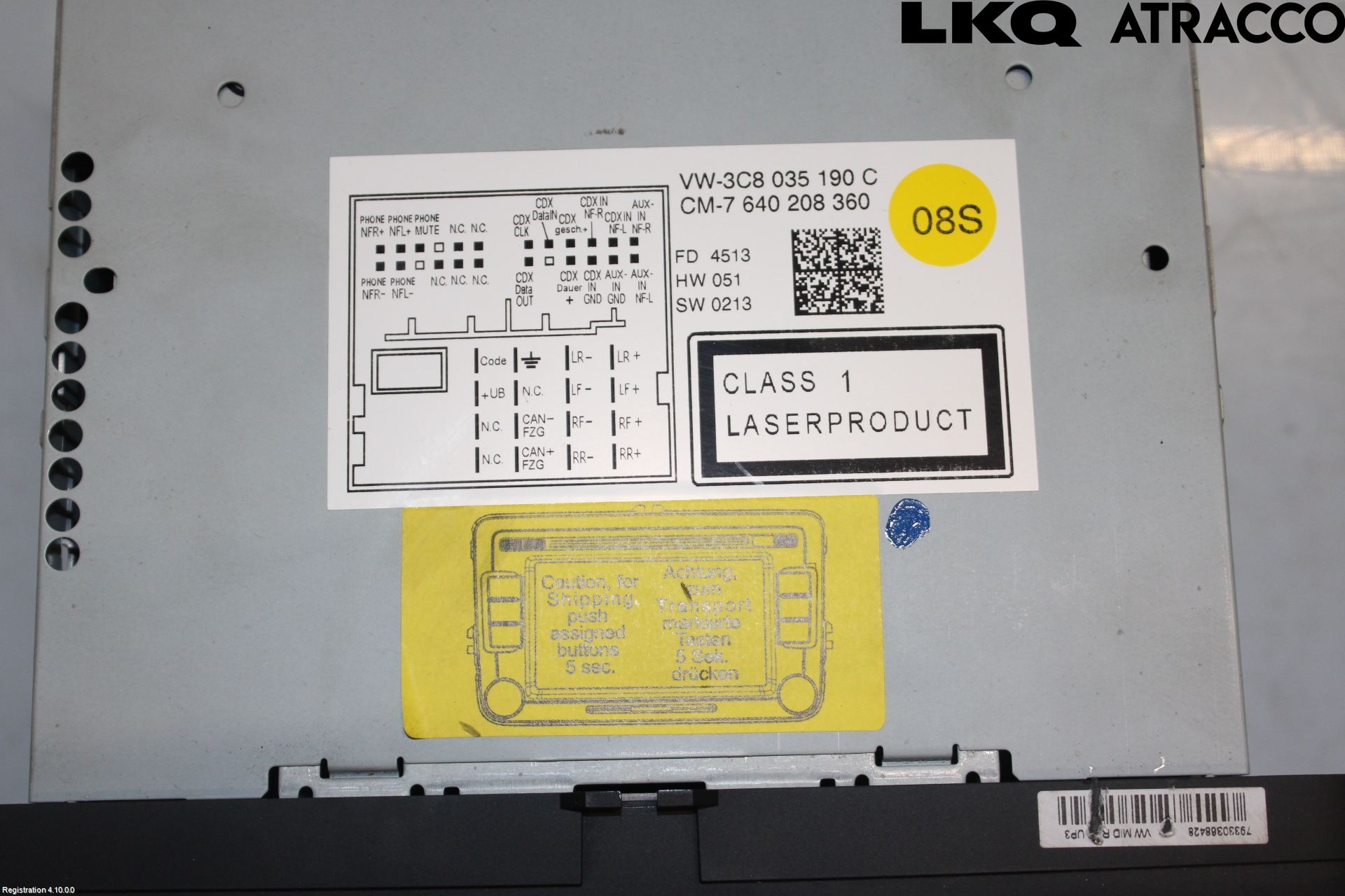 Volkswagen VW PASSAT 11-14 Stereo Radio Med Cd