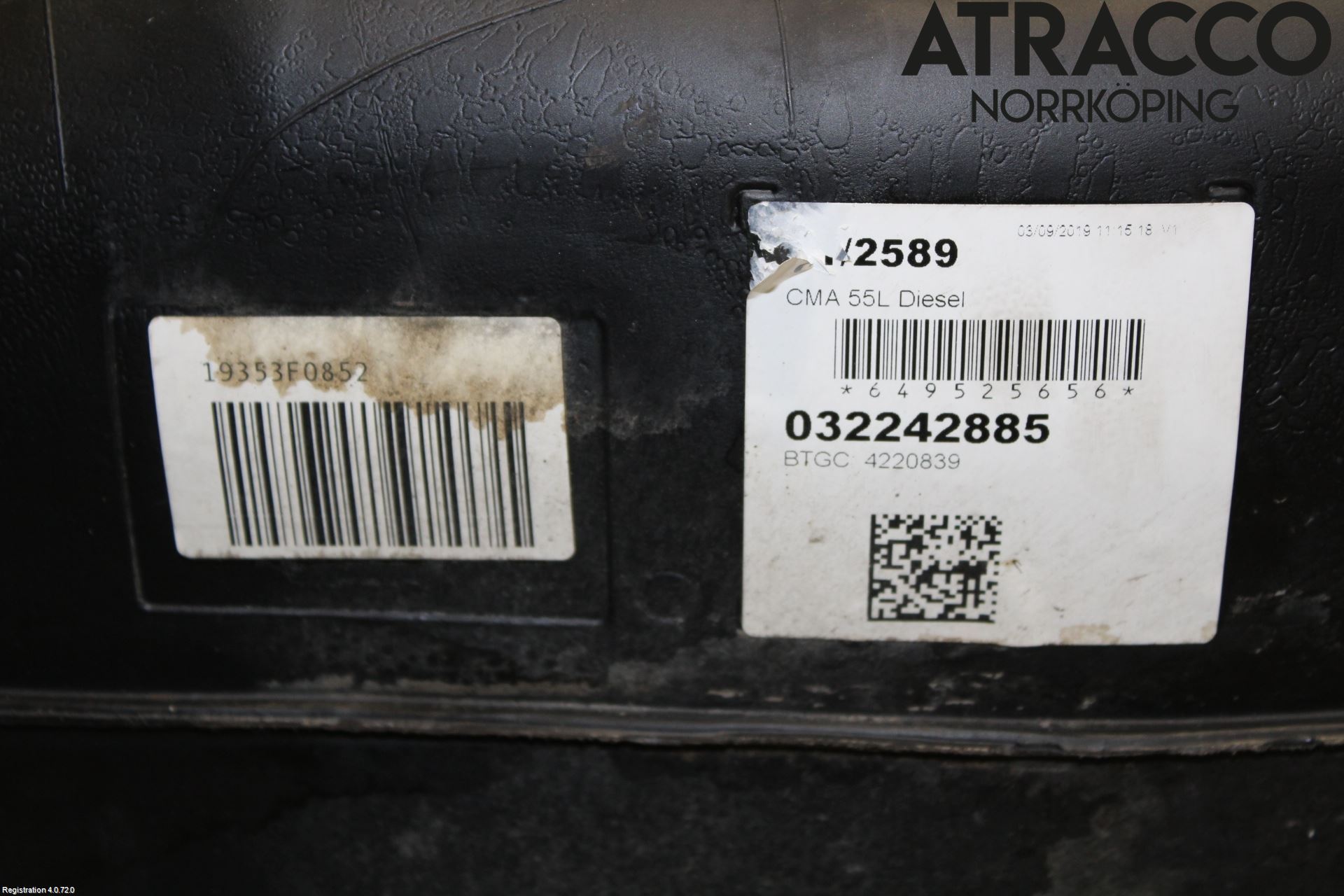 Volvo XC40/RECHARGE 18- Drivstofftank Diesel