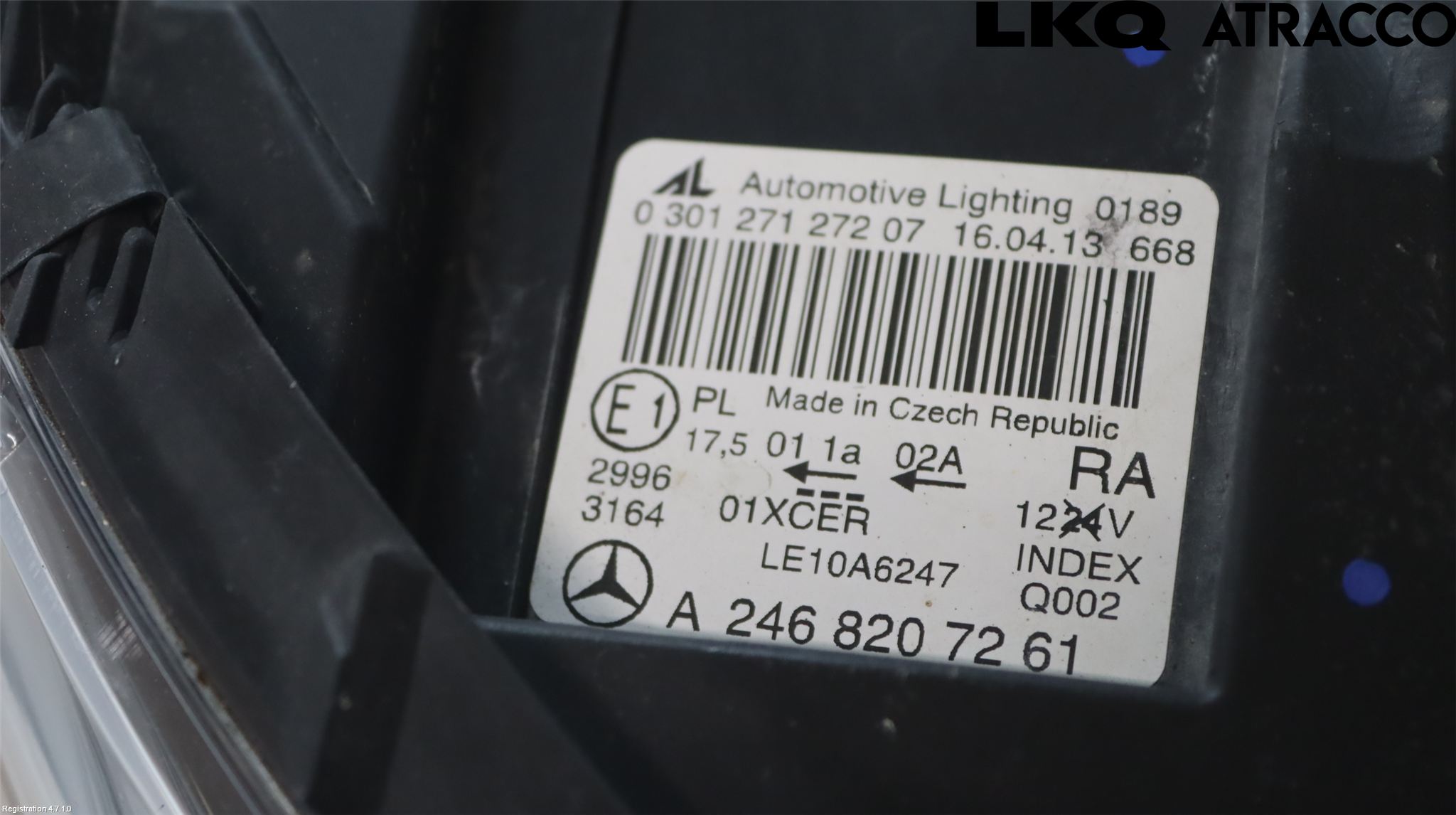 Mercedes-Benz MB B-KLASS (W246/W242) 12-19 Frontlykt Høyre
