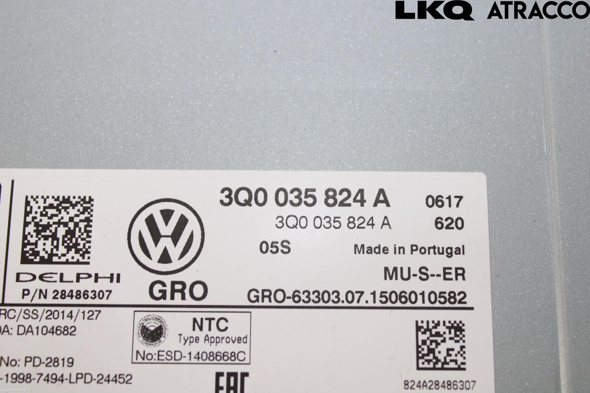 Volkswagen VW PASSAT 15-19 Stereo Radio Med Cd