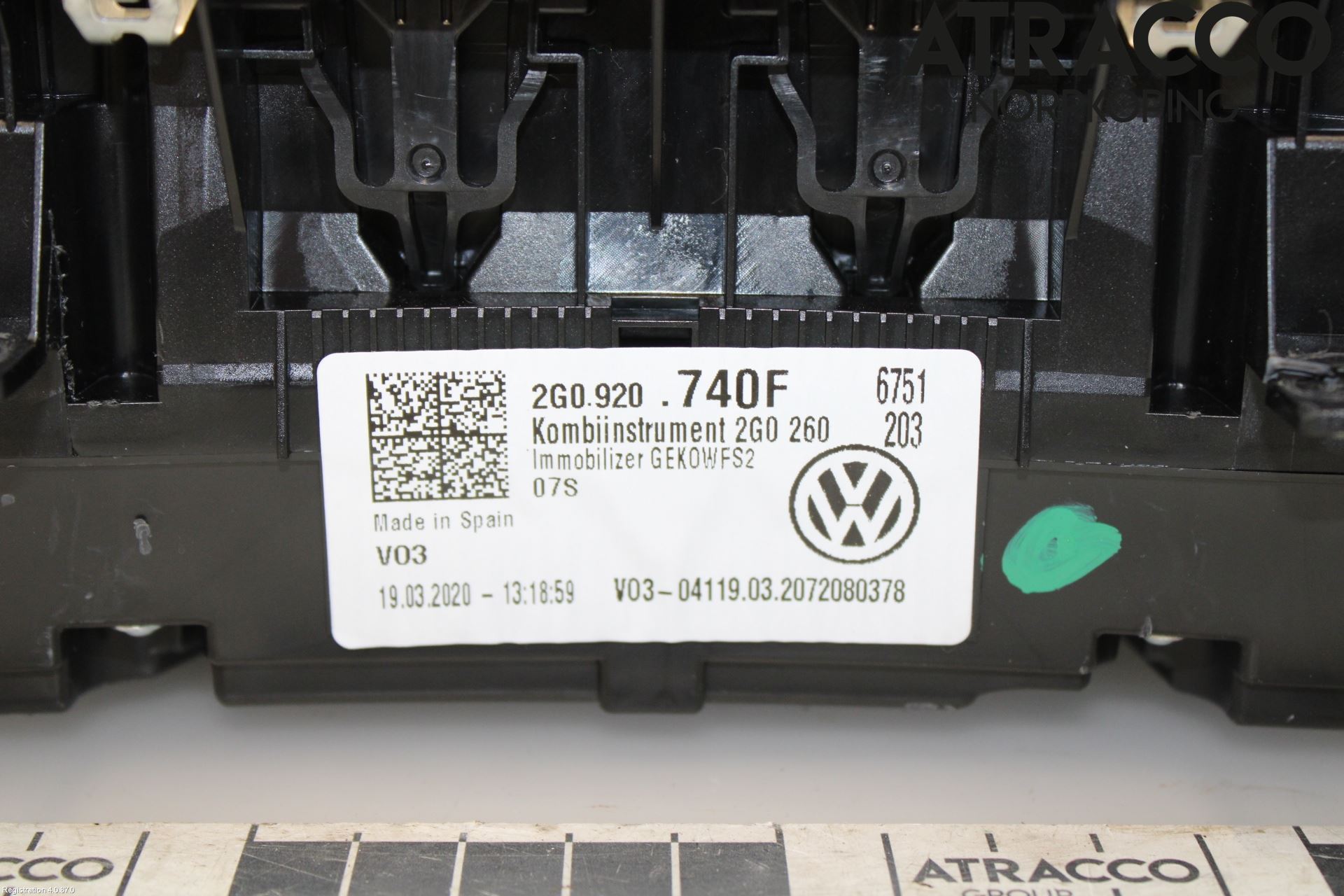 Volkswagen VW POLO VI 18->> Instr Kombinert