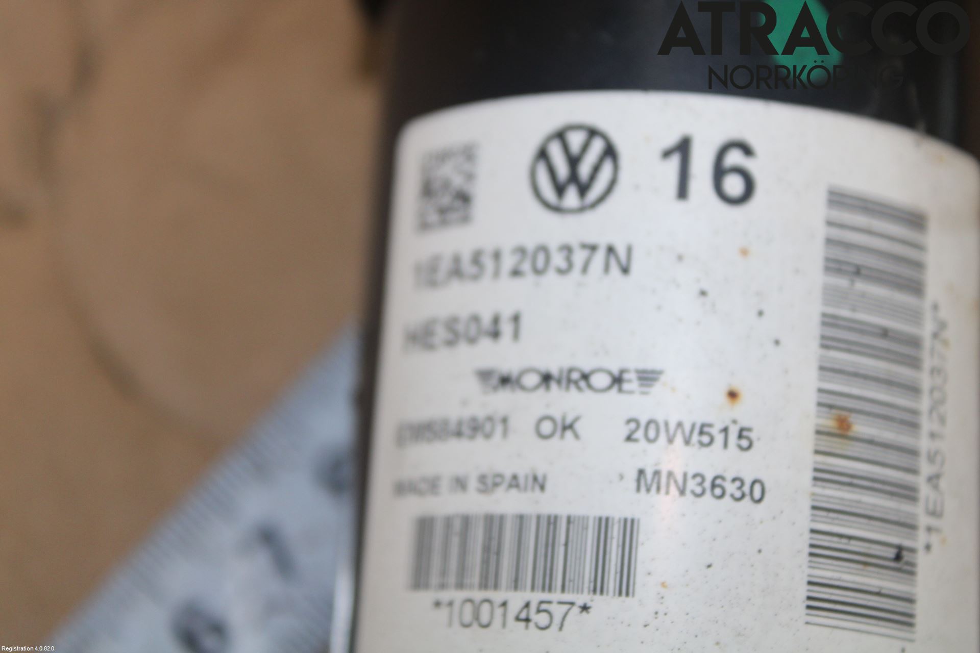 Volkswagen VW ID.4 21- Støtdemper Bak