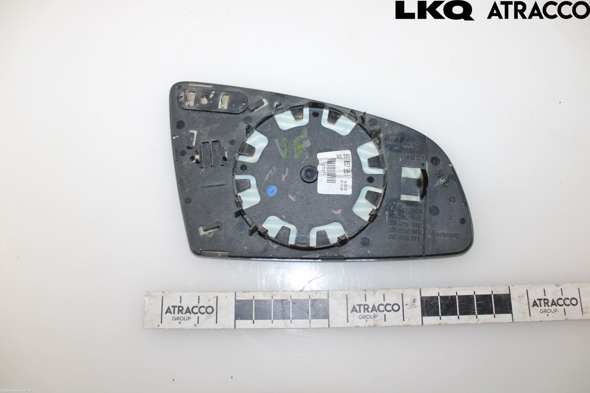 Audi A4/S4 01-05 Speil Glass V