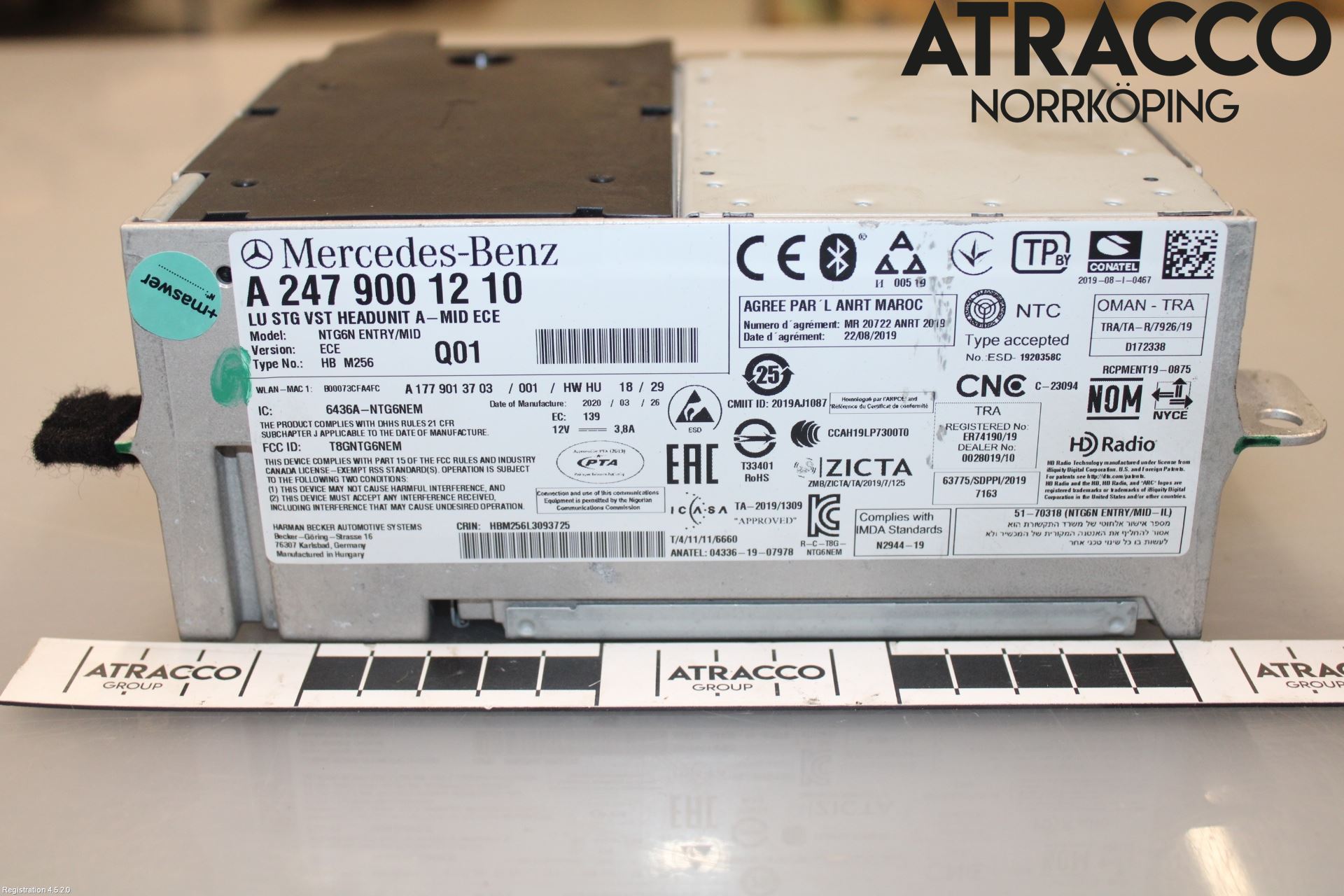 Mercedes-Benz MB GLB-KLASS (X247) 19- Stereo Radio Med Cd