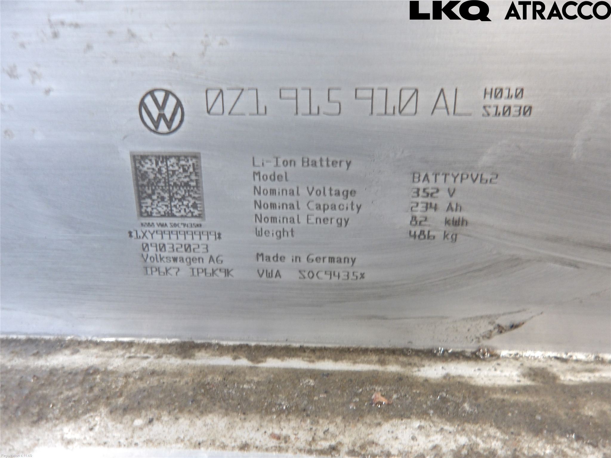 Volkswagen VW ID.4 21- Hybrid Batteri