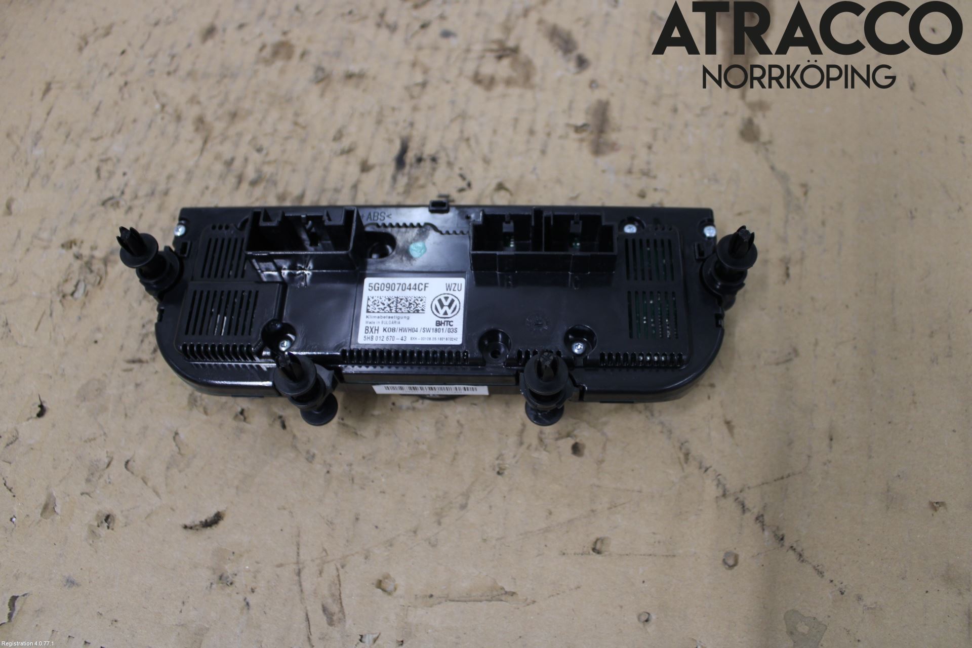 Volkswagen VW GOLF / E-GOLF VII 13-20 Varmeapparat Panel(Regulering)