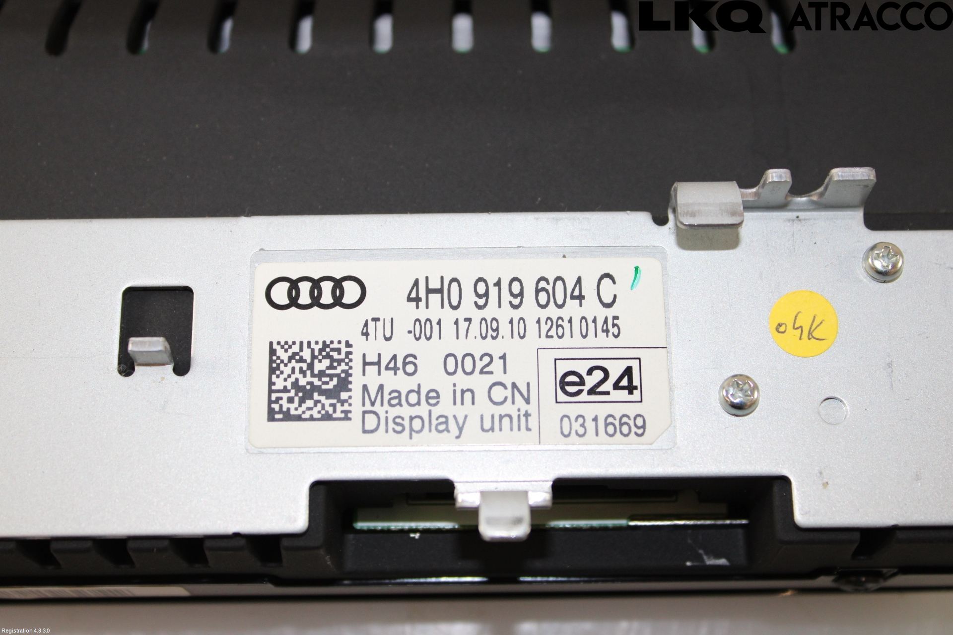 Audi A8/S8 4H 10-17 Instr Skjerm Dvd-Gps-Ac-Tlf