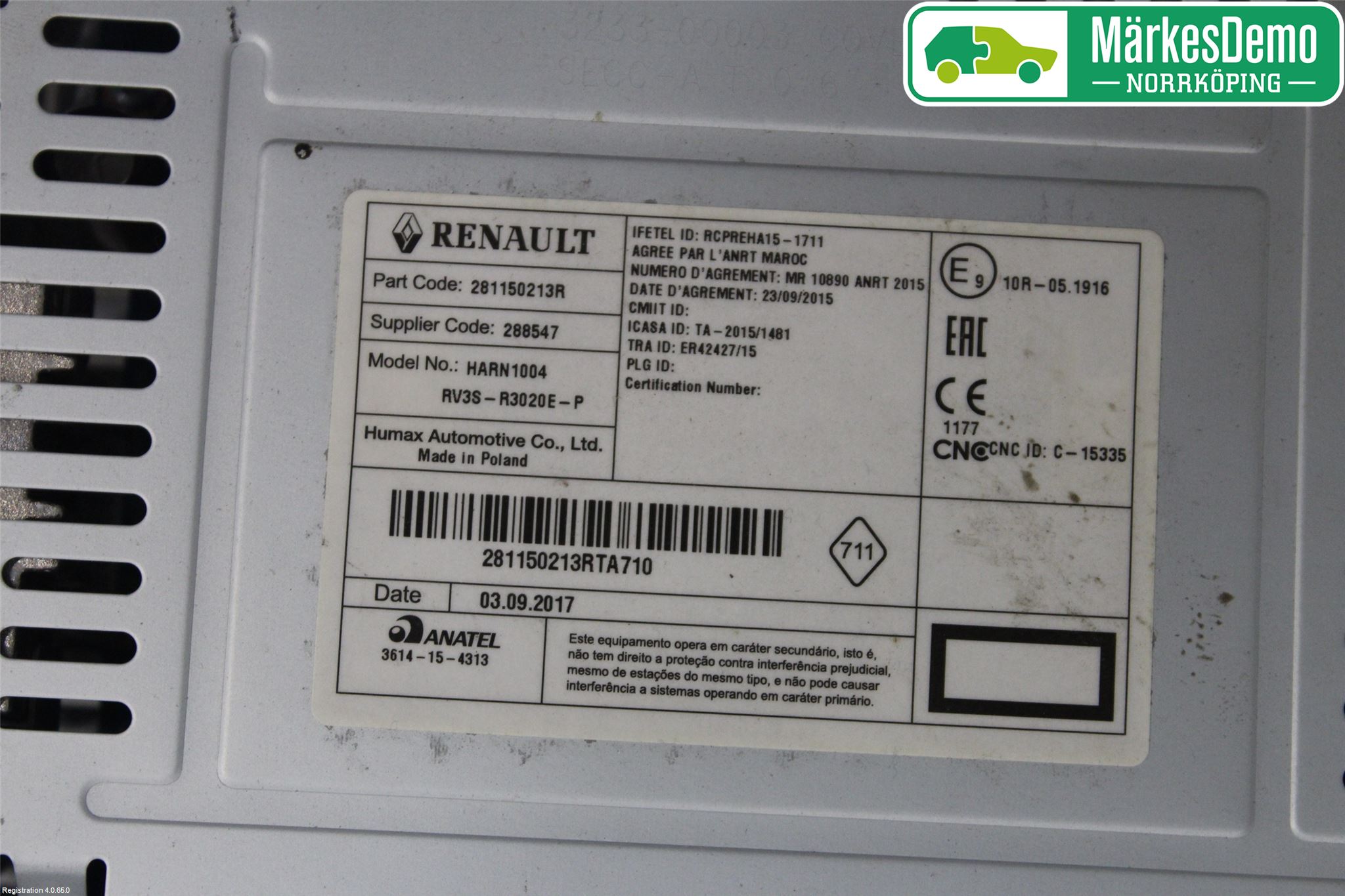 Mercedes-Benz MB CITAN (W415) 13-21 Stereo Radio Med Cd
