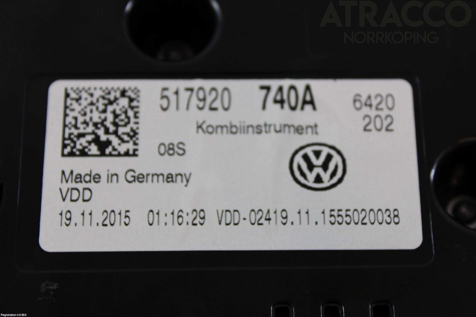 Volkswagen VW GOLF SPORTSVAN 15-20 Instr Kombinert