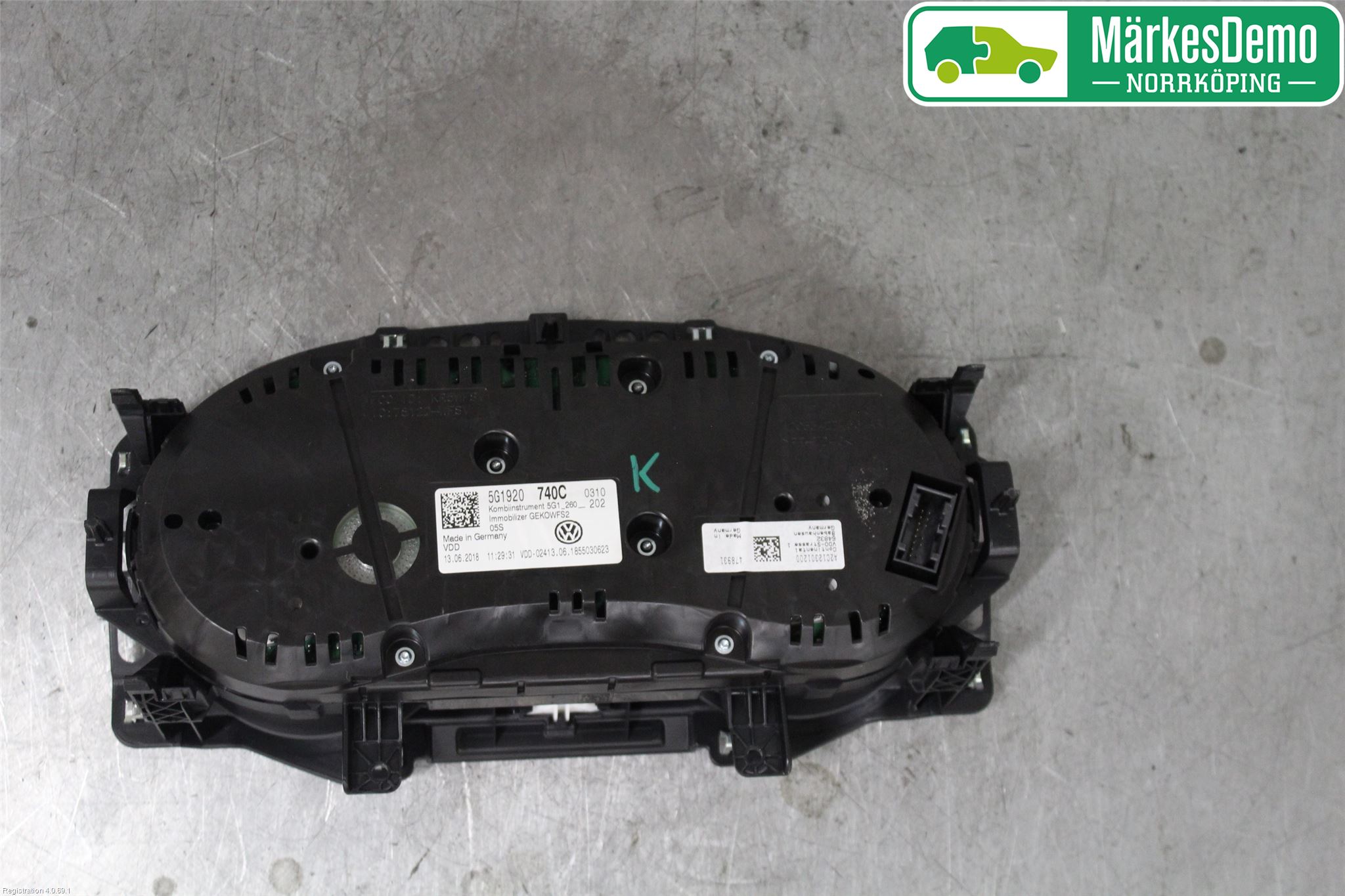 Volkswagen VW GOLF / E-GOLF VII 13-20 Instr Kombinert