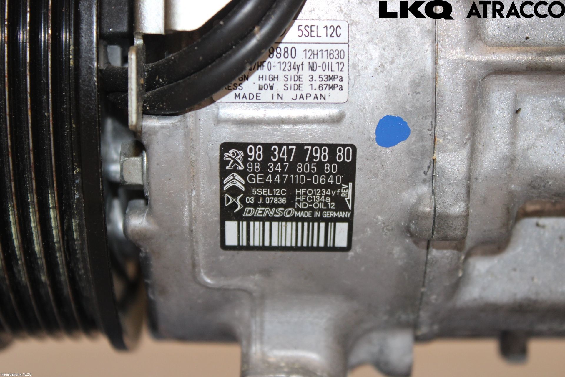 Opel CORSA F, CORSA-E 20- Varme Ac Kompressor