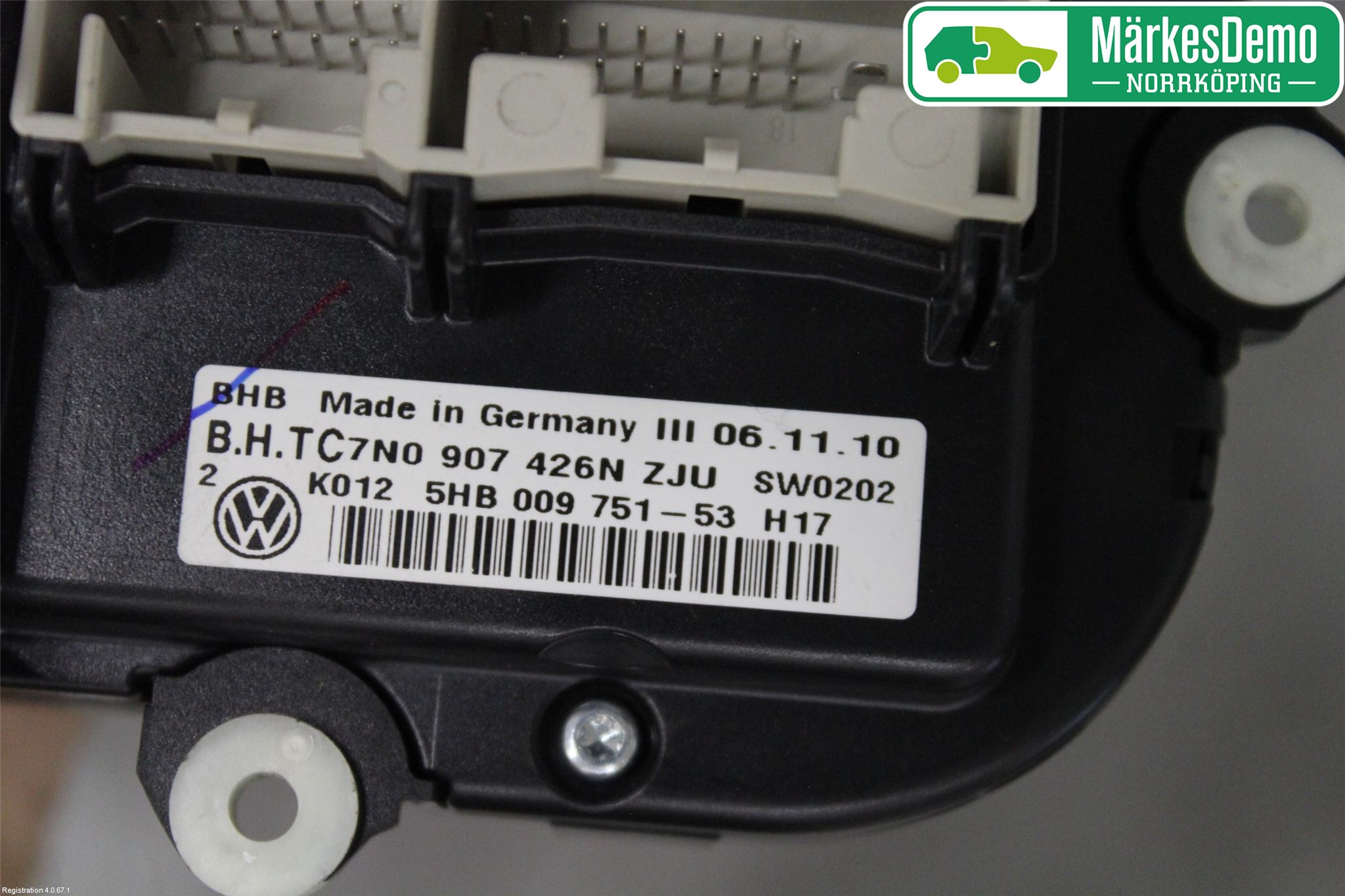 Volkswagen VW CADDY 11-15 Varmeapparat Panel(Regulering)