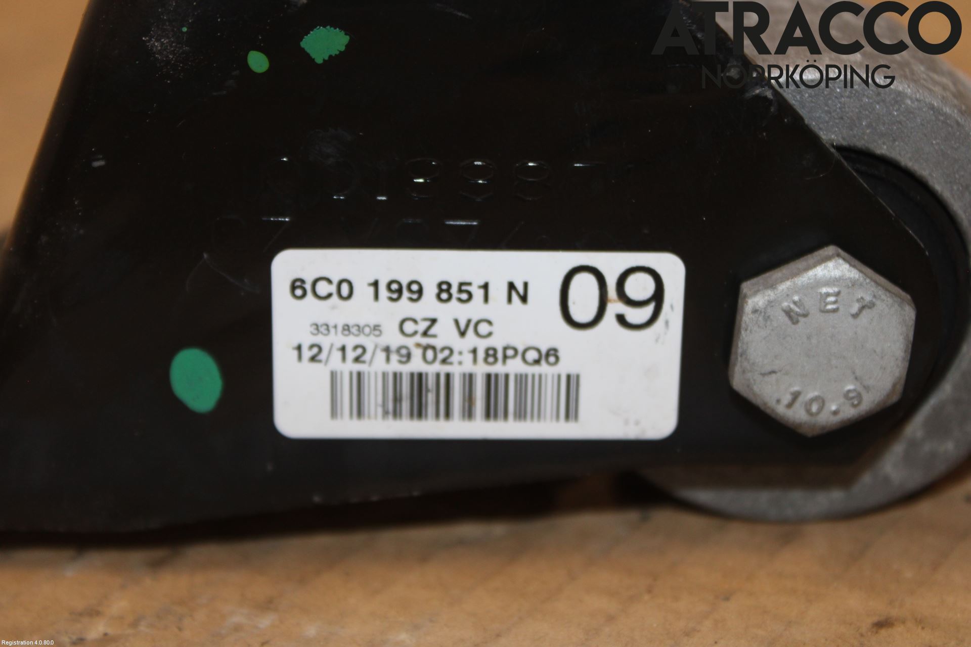 Skoda FABIA 15-21 Motor Feste Stål-Alu
