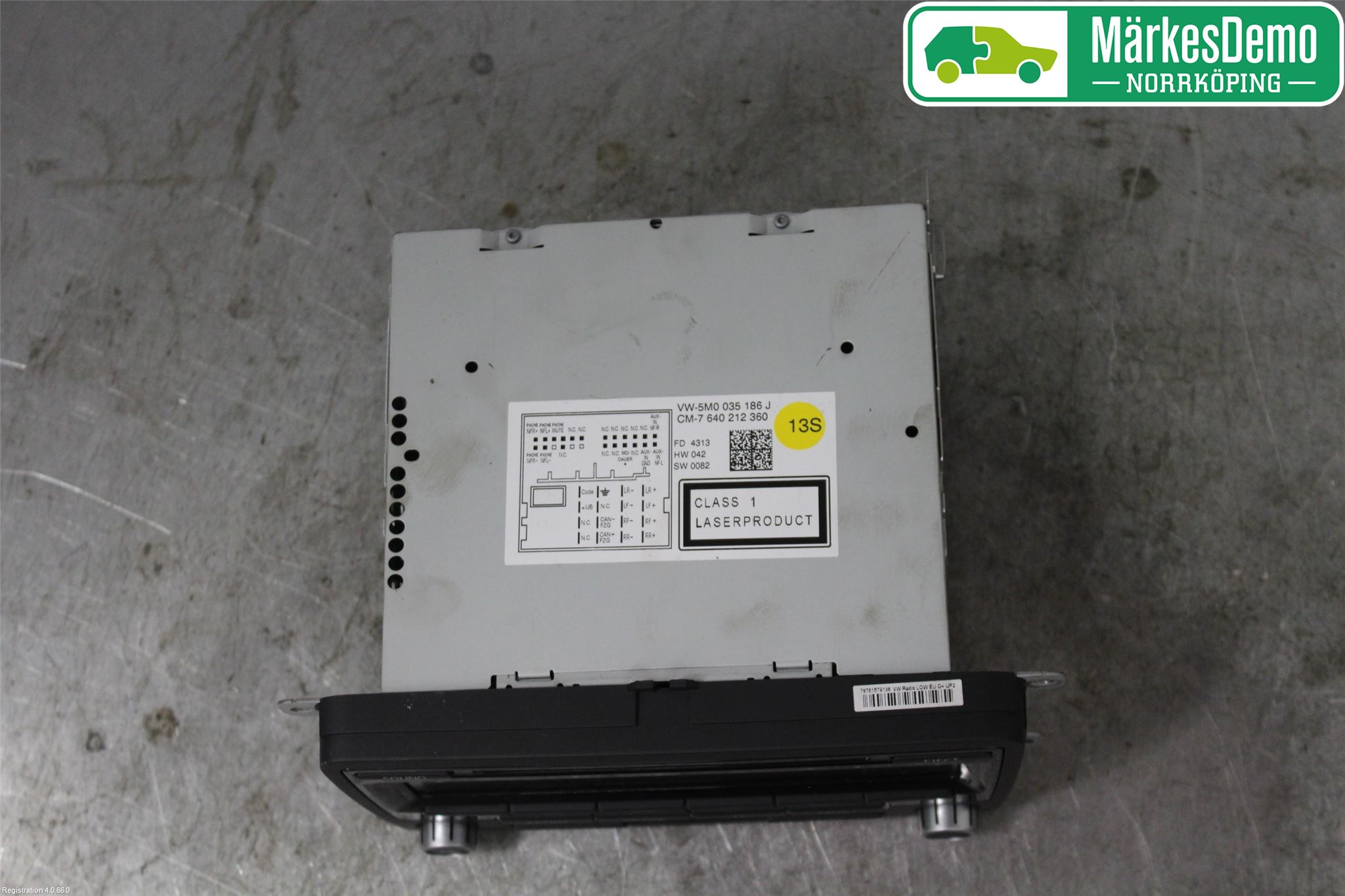 Volkswagen VW POLO 10-17 Stereo Radio Med Cd