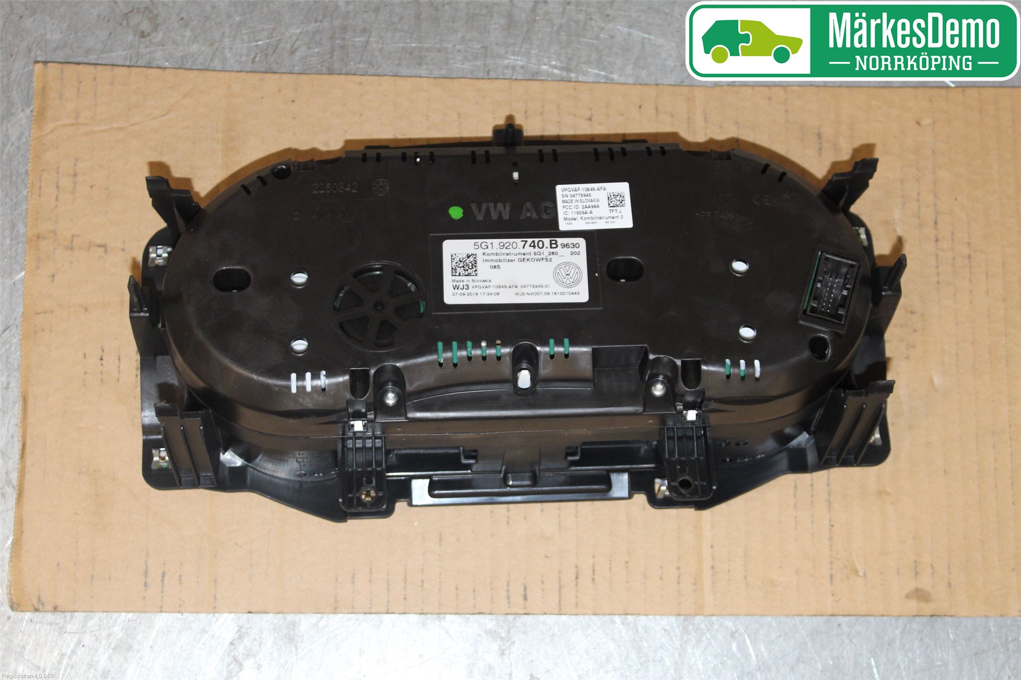 Volkswagen VW GOLF / E-GOLF VII 13-20 Instr Kombinert