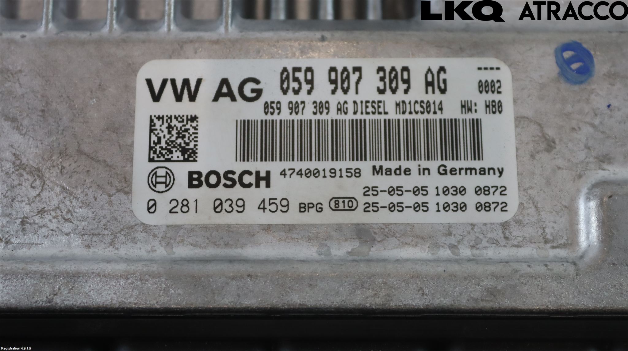 Volkswagen VW TOUAREG CR 18- Styreenhet Dieselpumpe