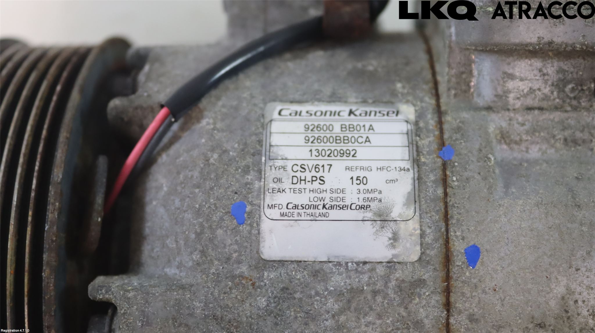 Nissan QASHQAI 10-14 Varme Ac Kompressor