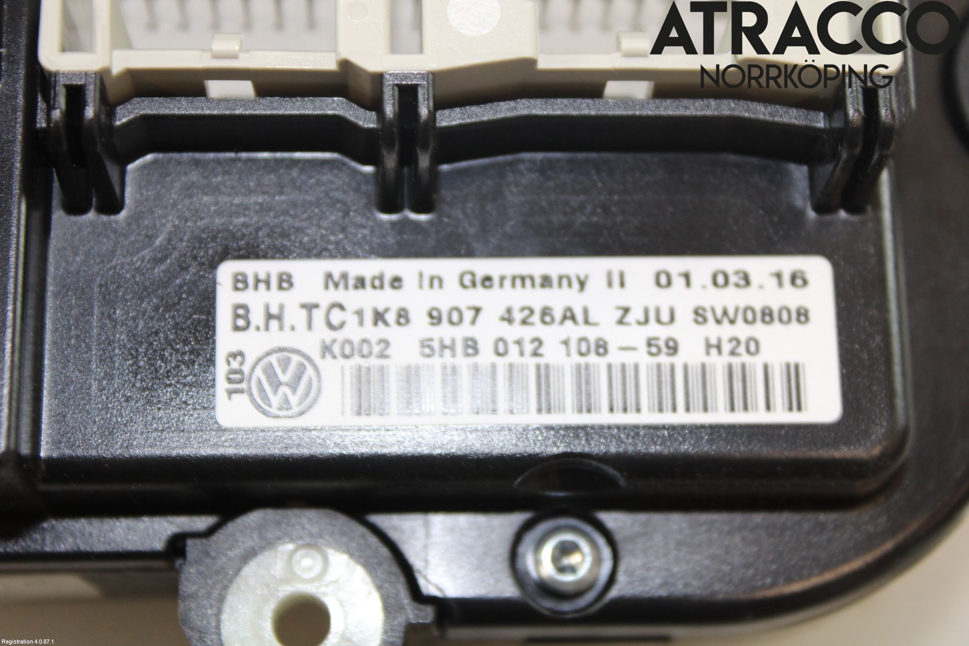 Volkswagen VW CADDY 16-20 Varmeapparat Panel(Regulering)
