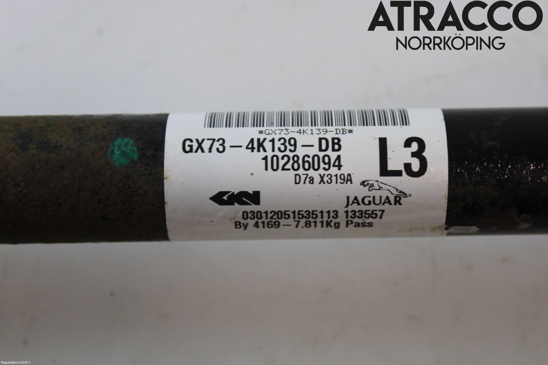 Jaguar XF (X260) 16-24 Drivaksel Bak Kompl Venstre