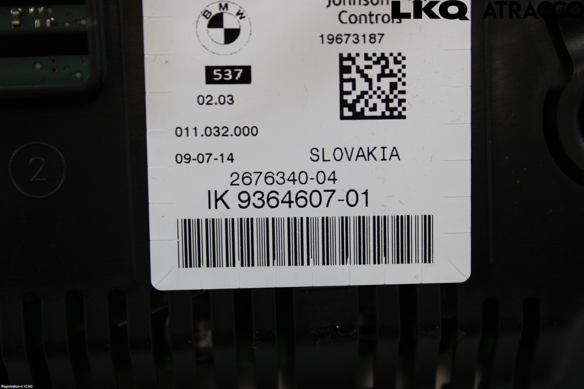 BMW 5 F10/F11/F18 09-17 Instr Kombinert