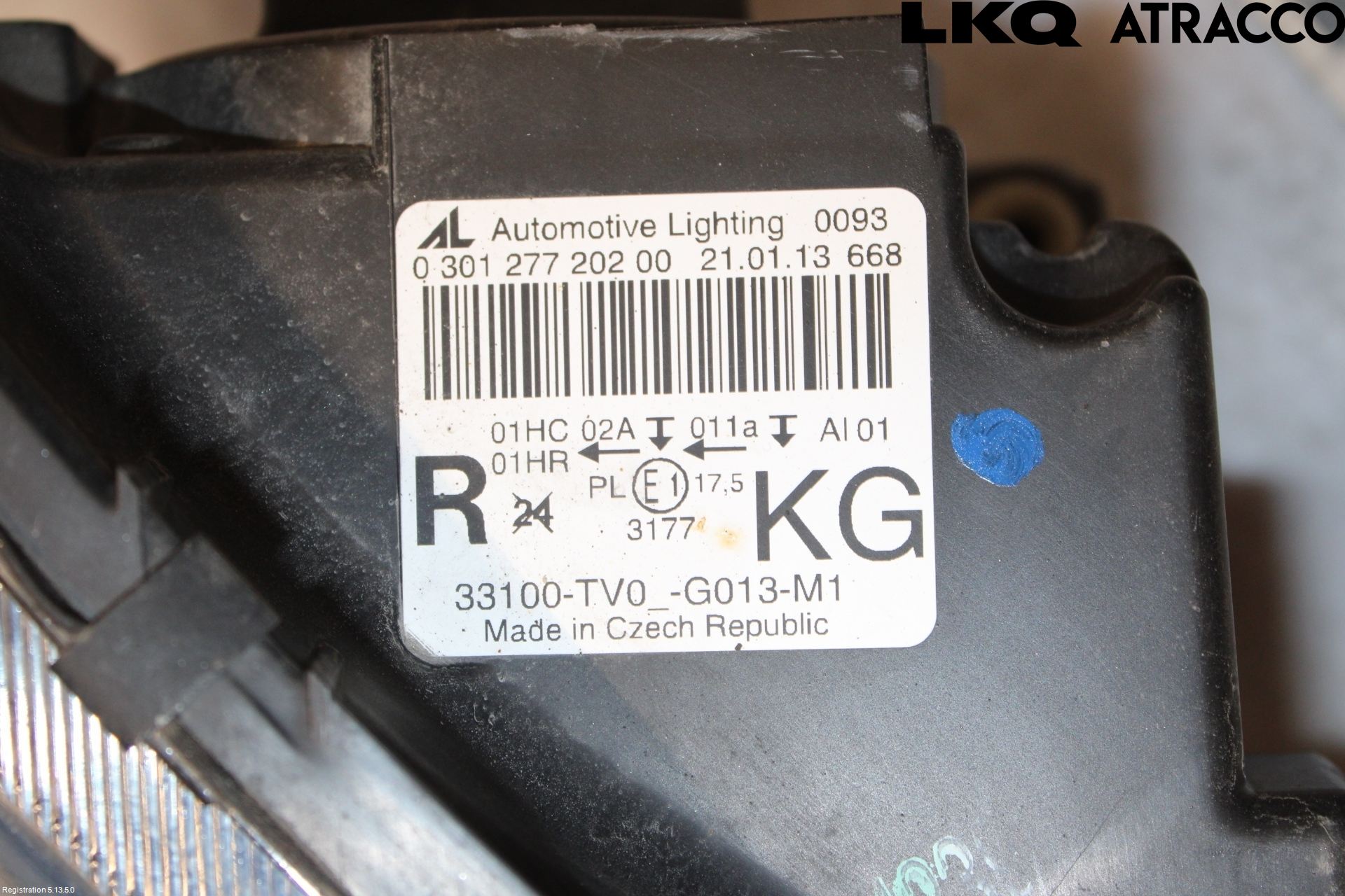 Honda CIVIC 12-16 Frontlykt Høyre