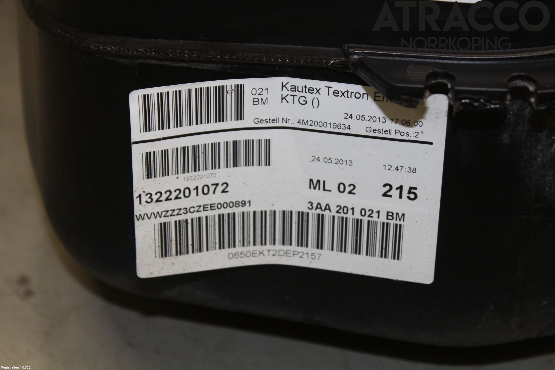 Volkswagen VW PASSAT 11-14 Drivstofftank Diesel