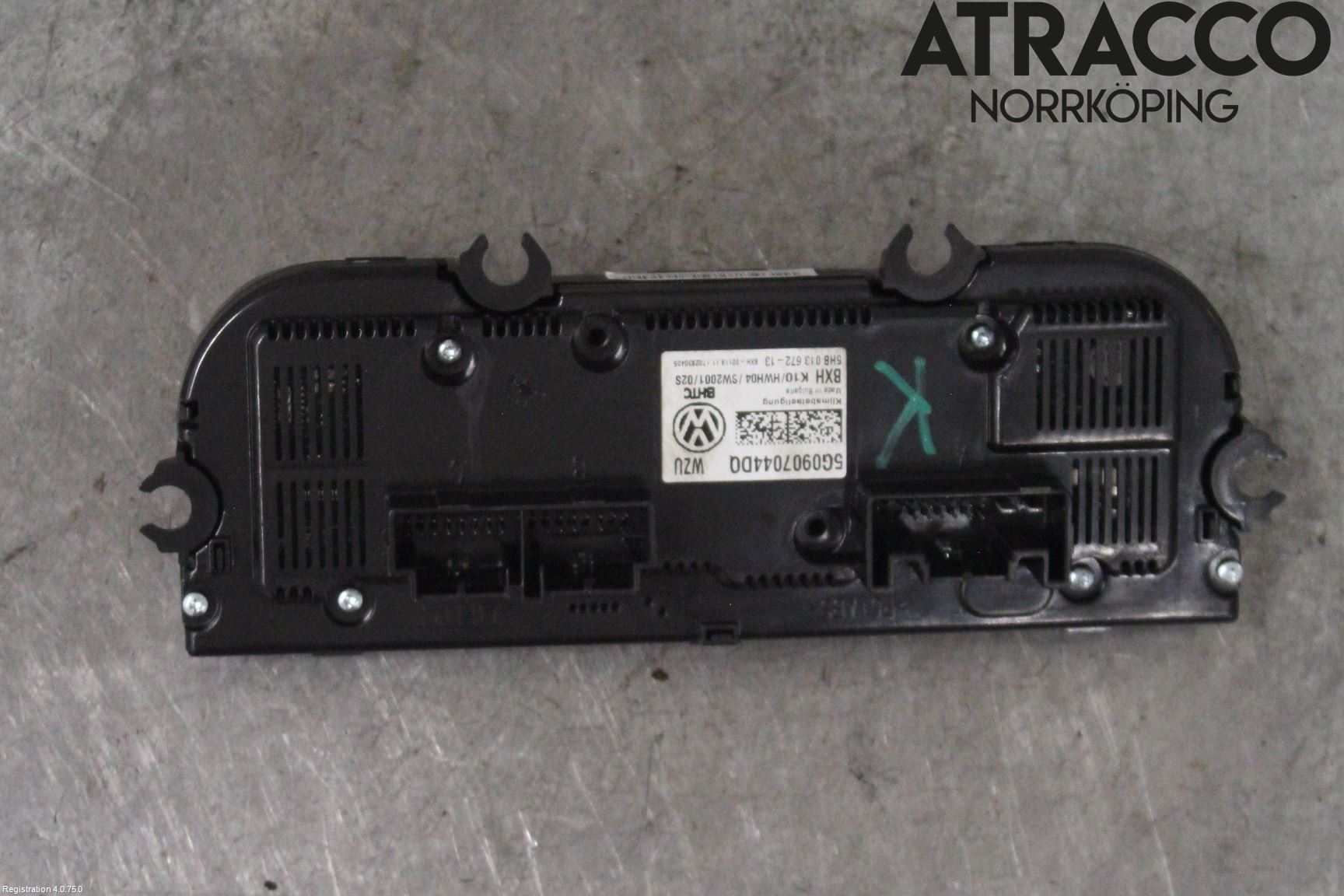 Volkswagen VW PASSAT 15-19 Varmeapparat Panel(Regulering)
