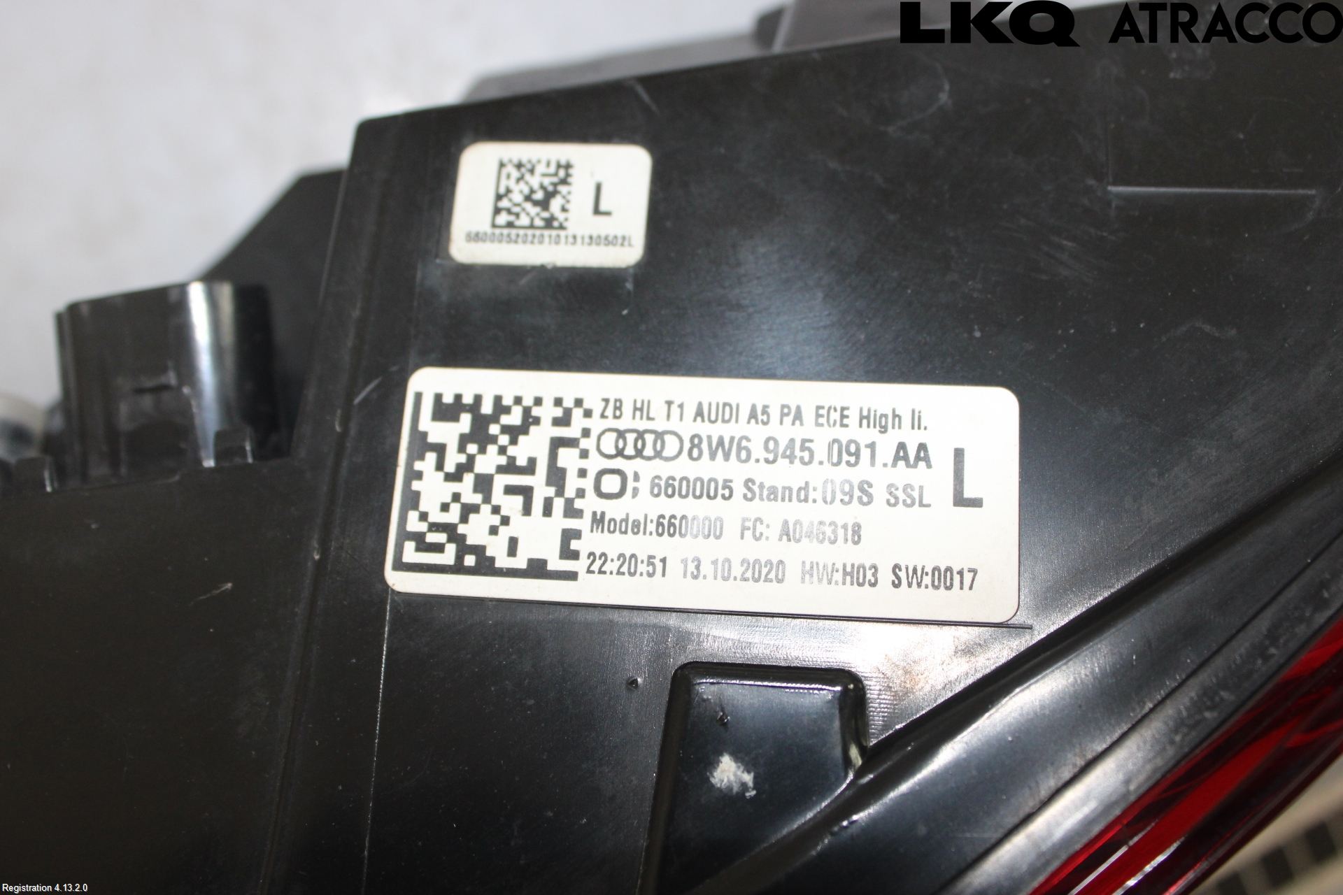 Audi A5 17- Baklykt Venstre