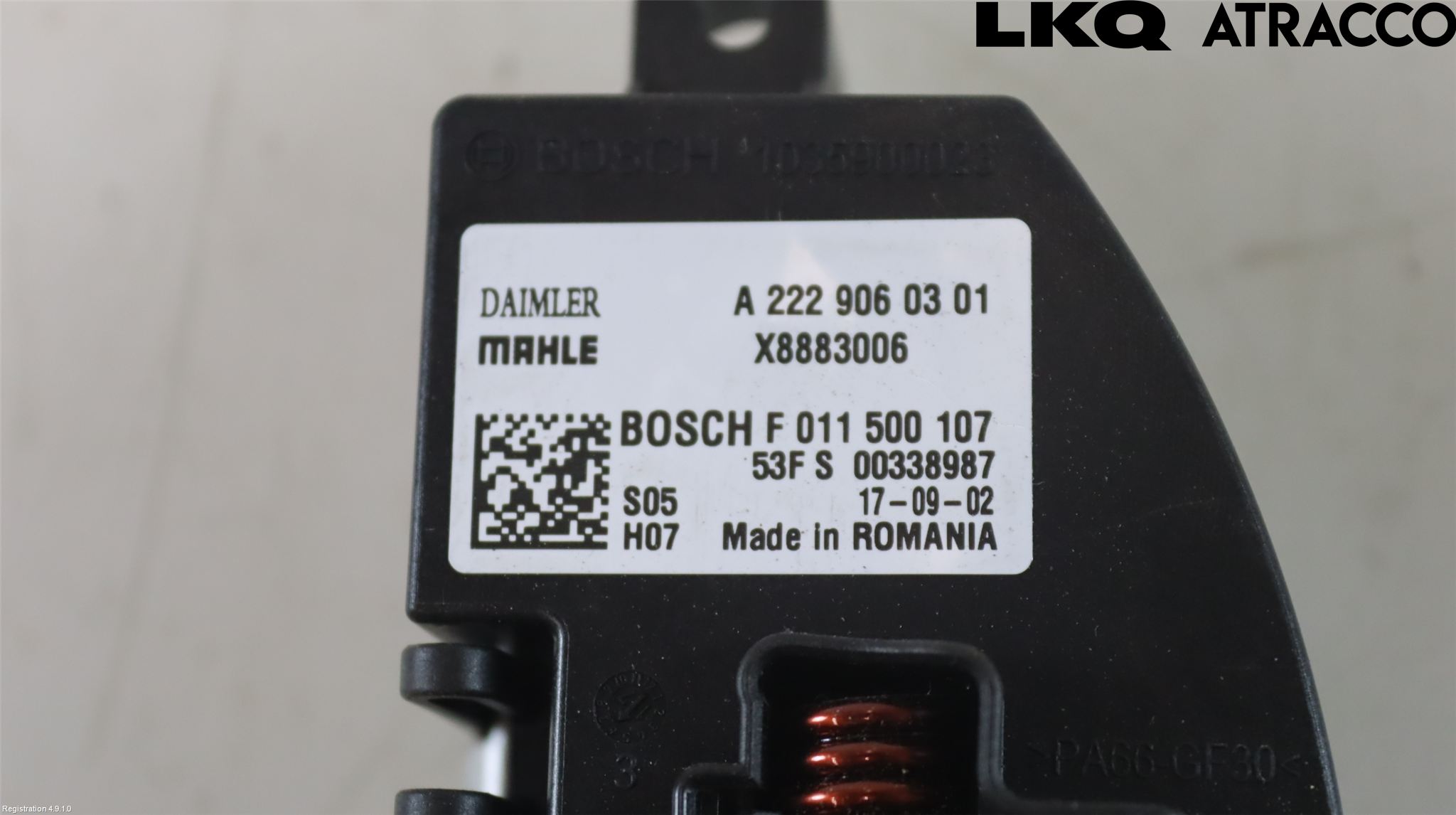 Mercedes-Benz MB S-KLASS (W222) 13-20 Varmeapparat Viftemotstand