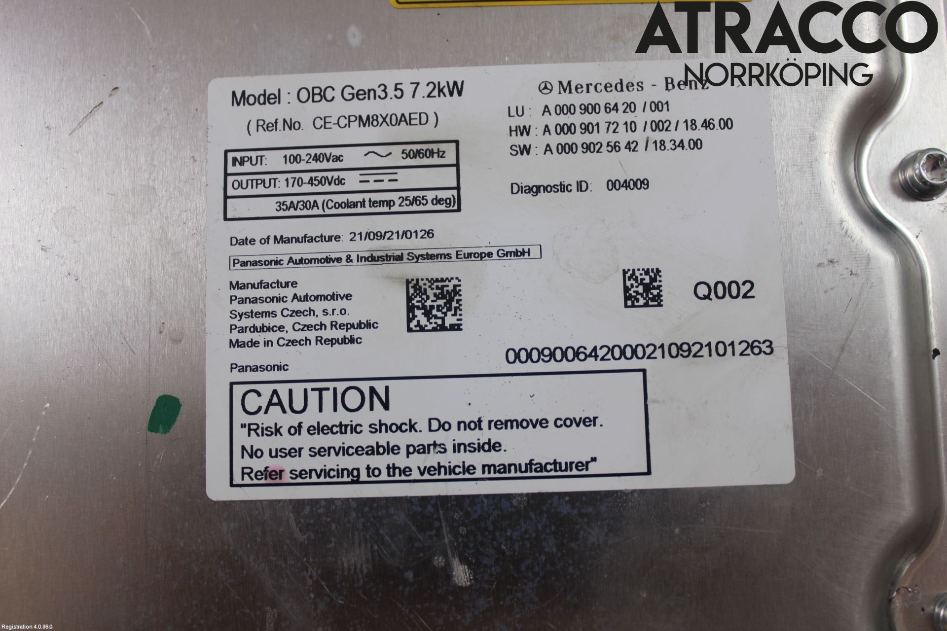 Mercedes-Benz MB GLC-KLASS (X253/C253) 15-22 Batterilader Hybrid
