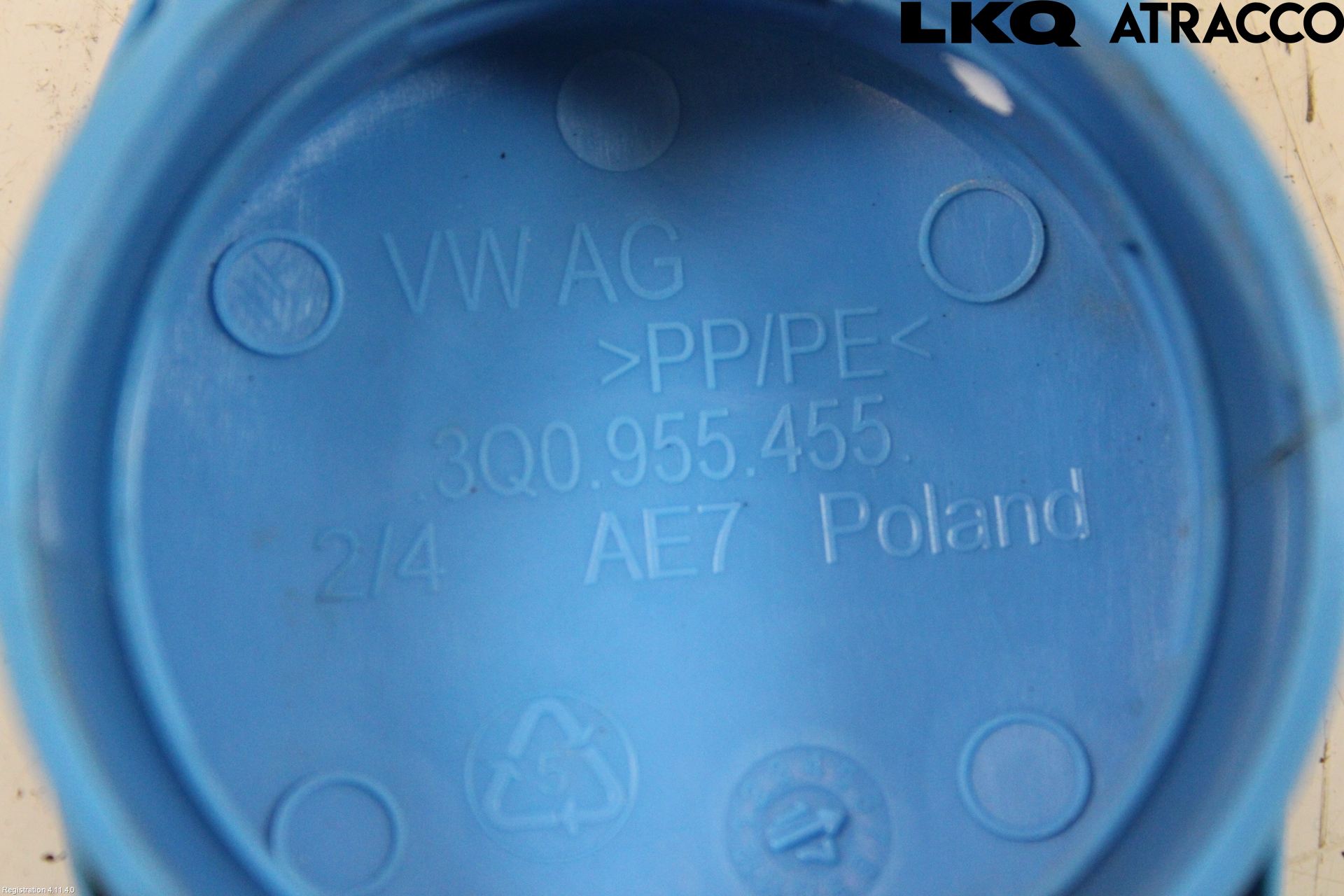 Volkswagen VW GOLF / E-GOLF VII 13-20 Spylertank Lokk